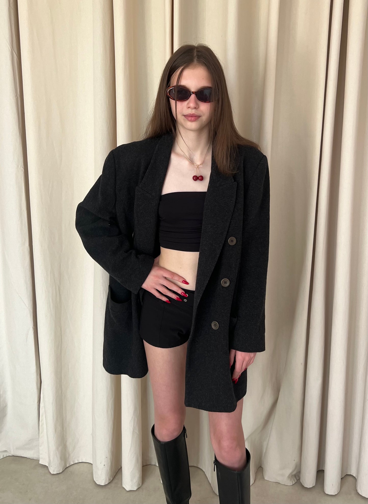 Gray wool jacket