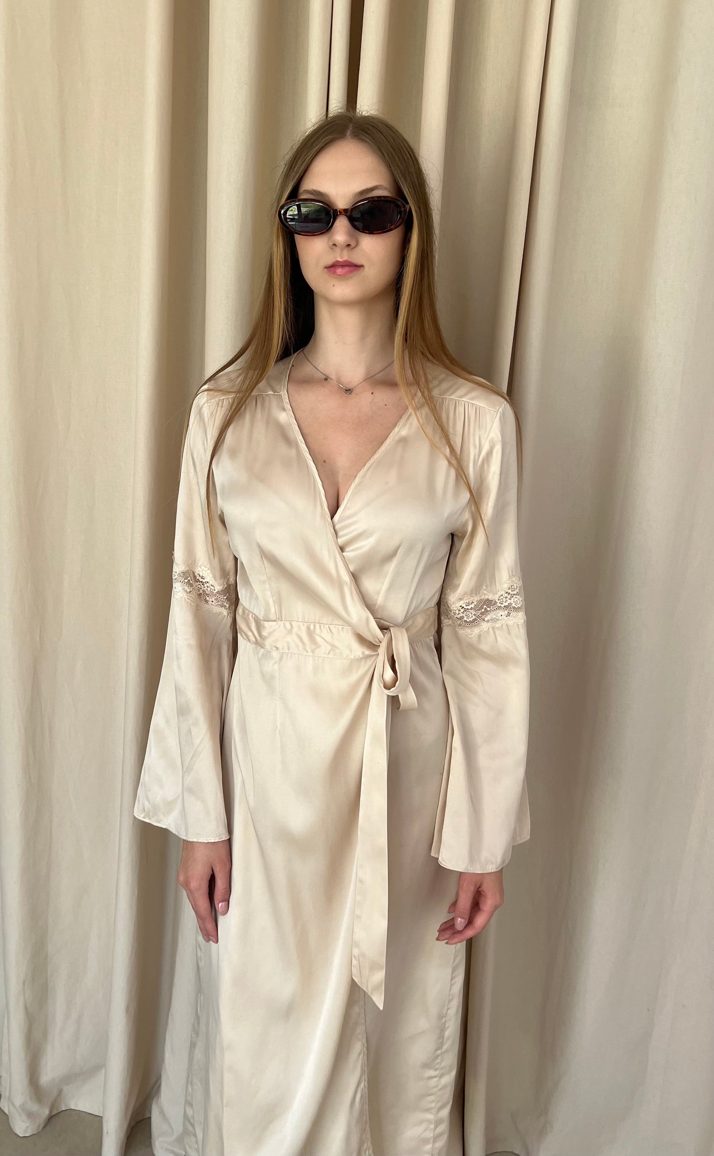 Silk wrap dress