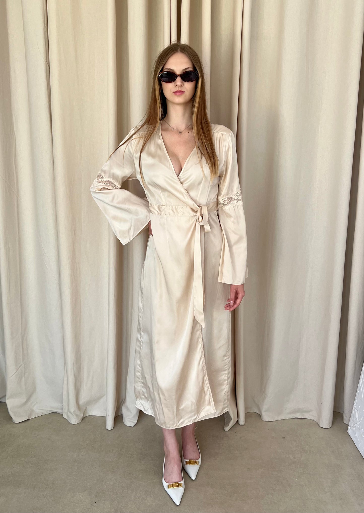 Silk wrap dress