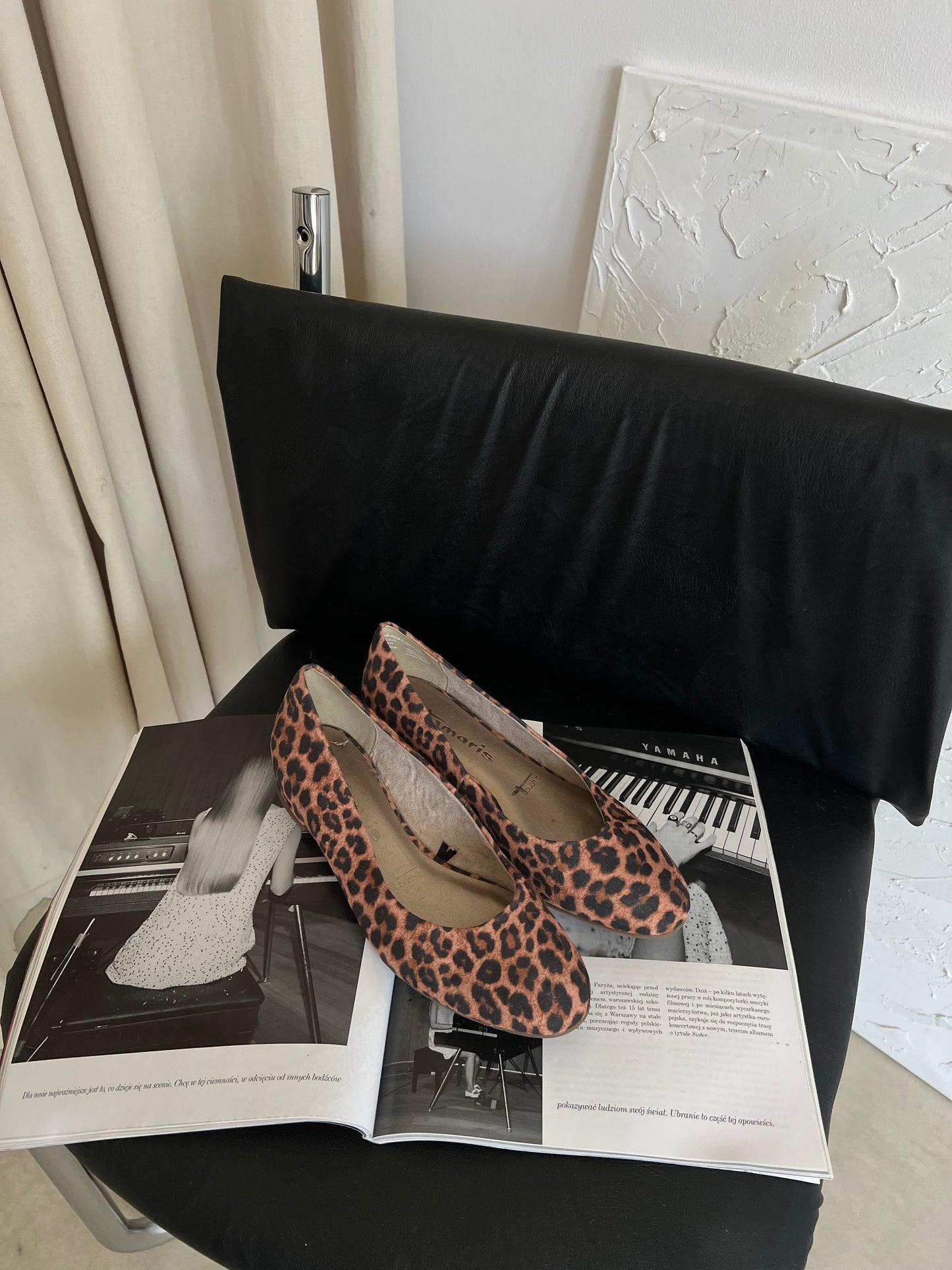 Leopard print ballet flats with leather insole | shoes