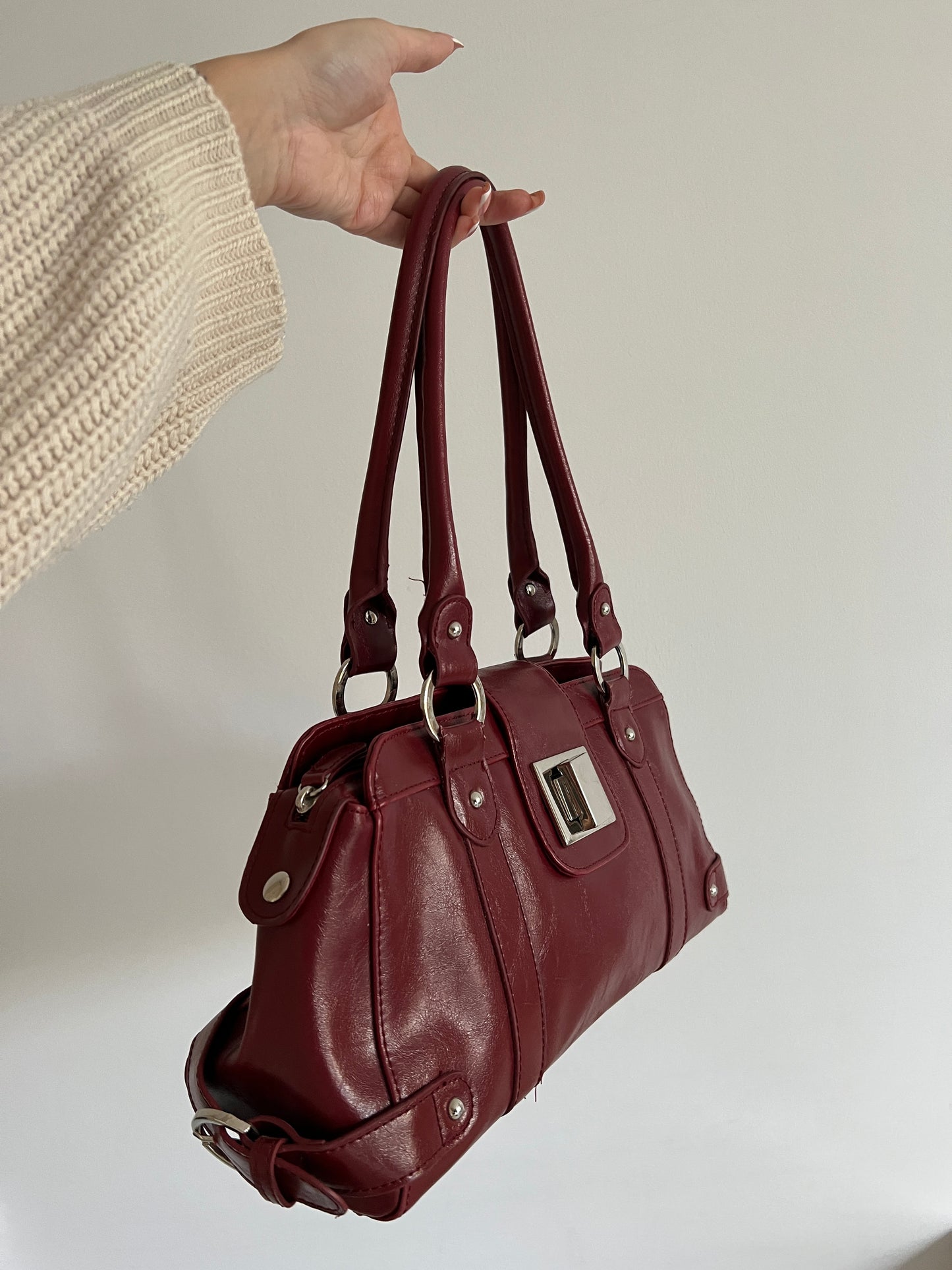 Burgundy bag