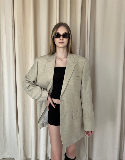 Linen and wool jacket