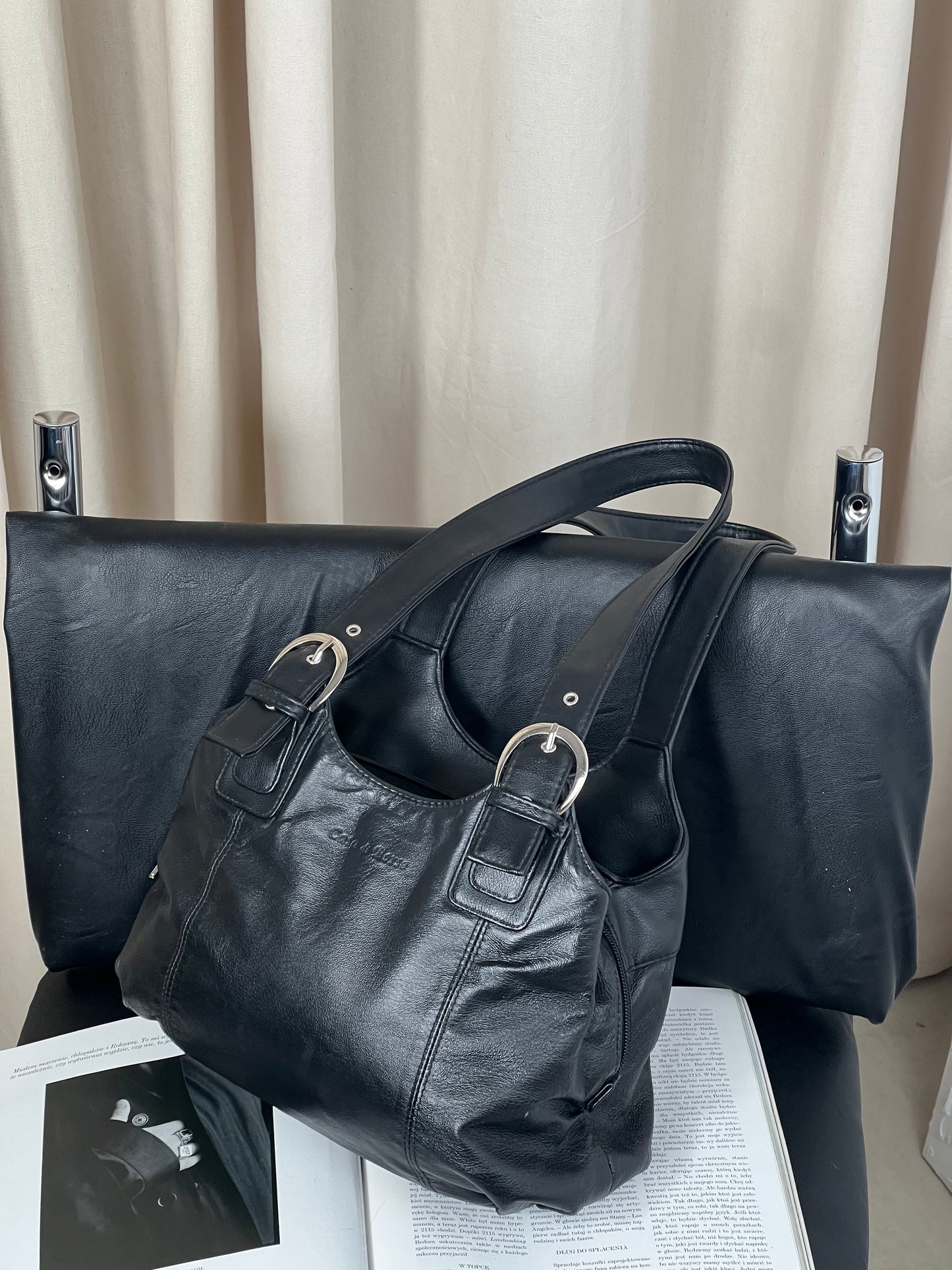Bag made of natural leather