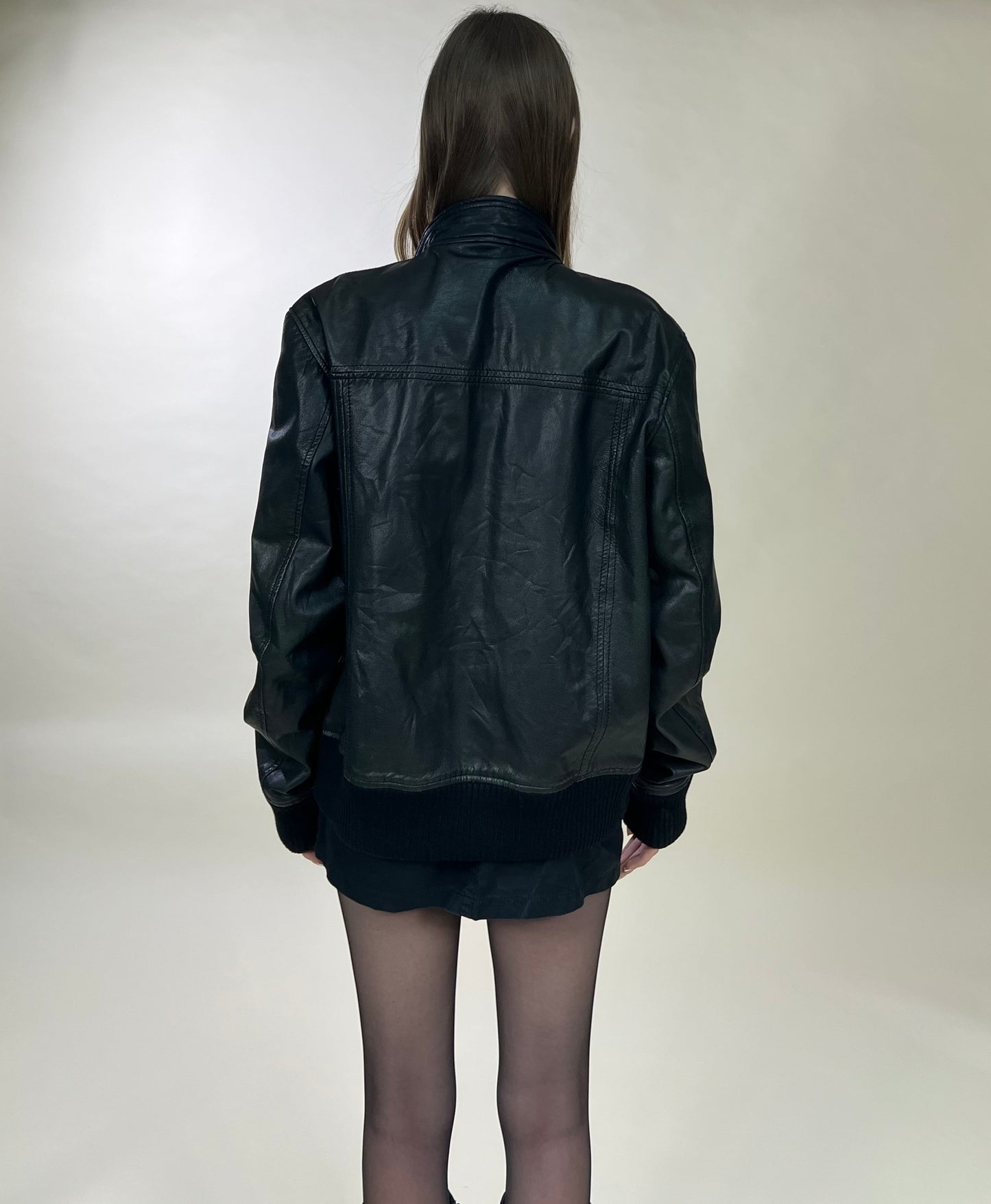 Natural leather jacket