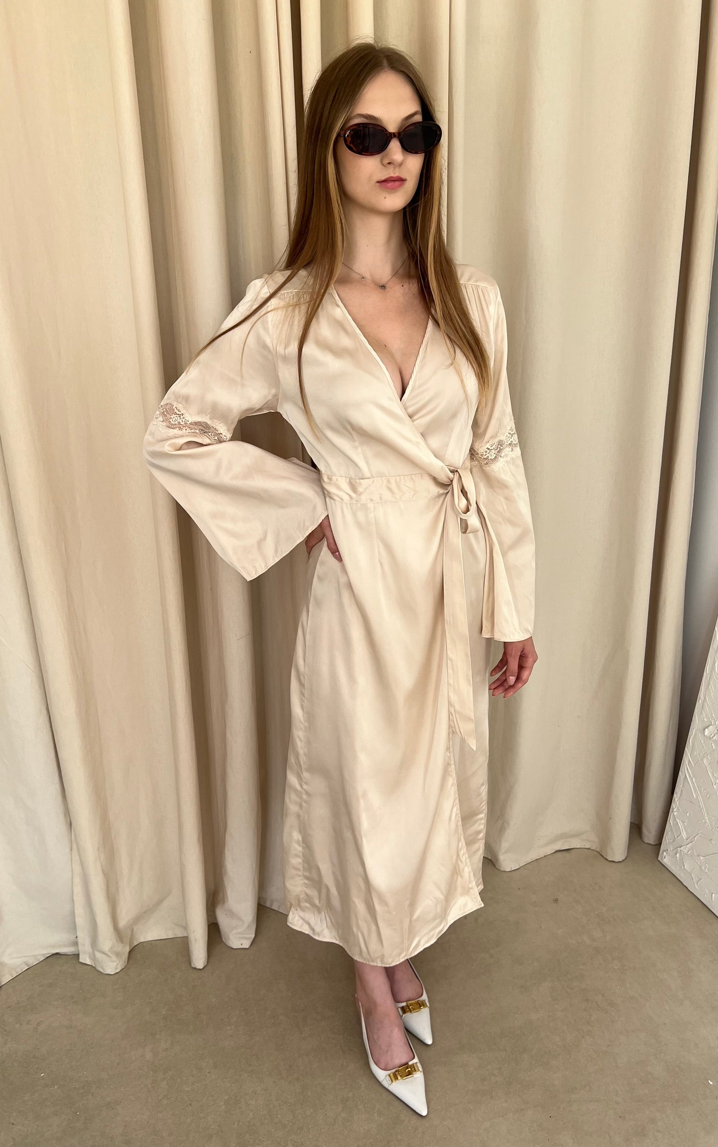 Silk wrap dress