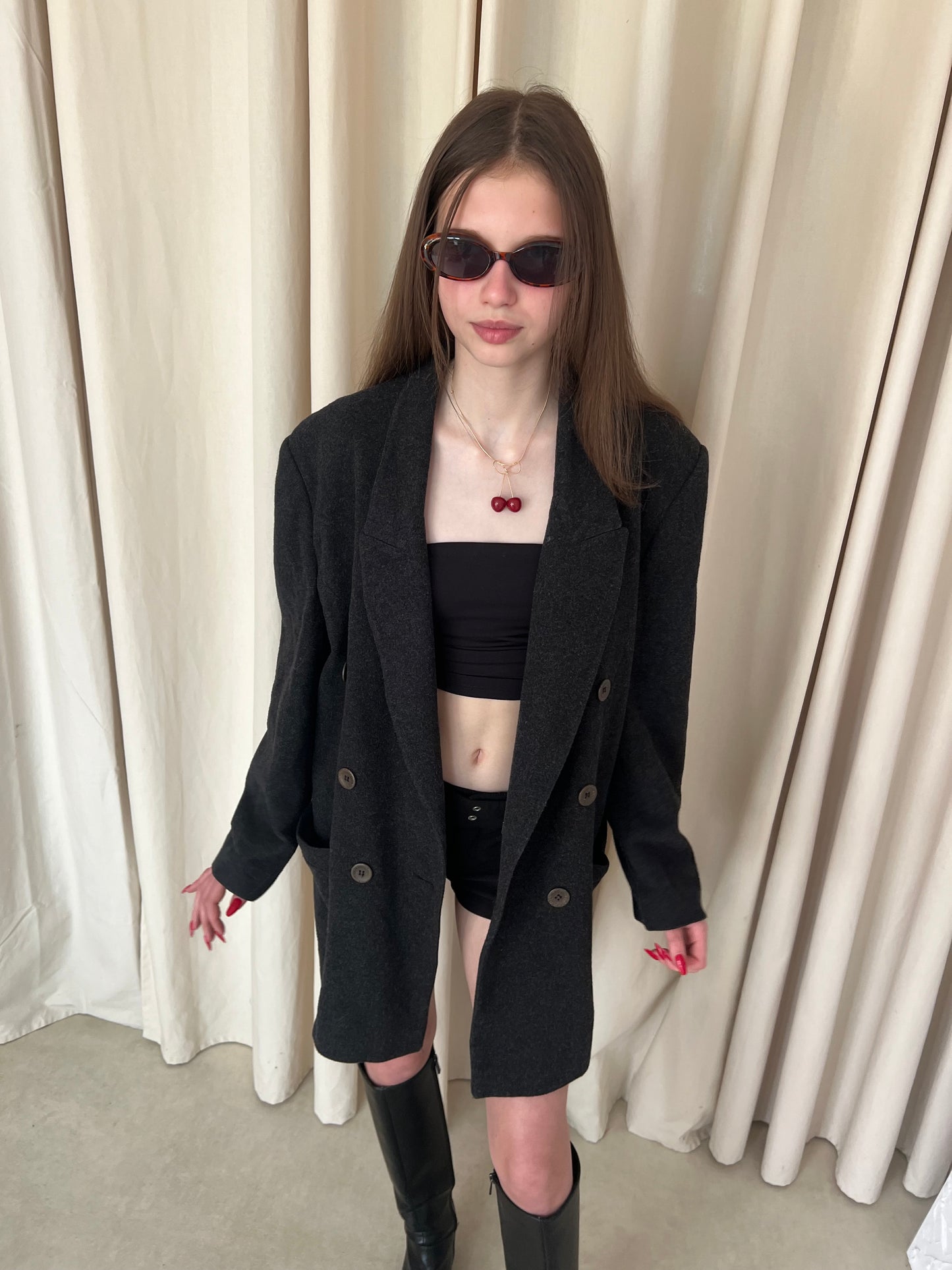 Gray wool jacket