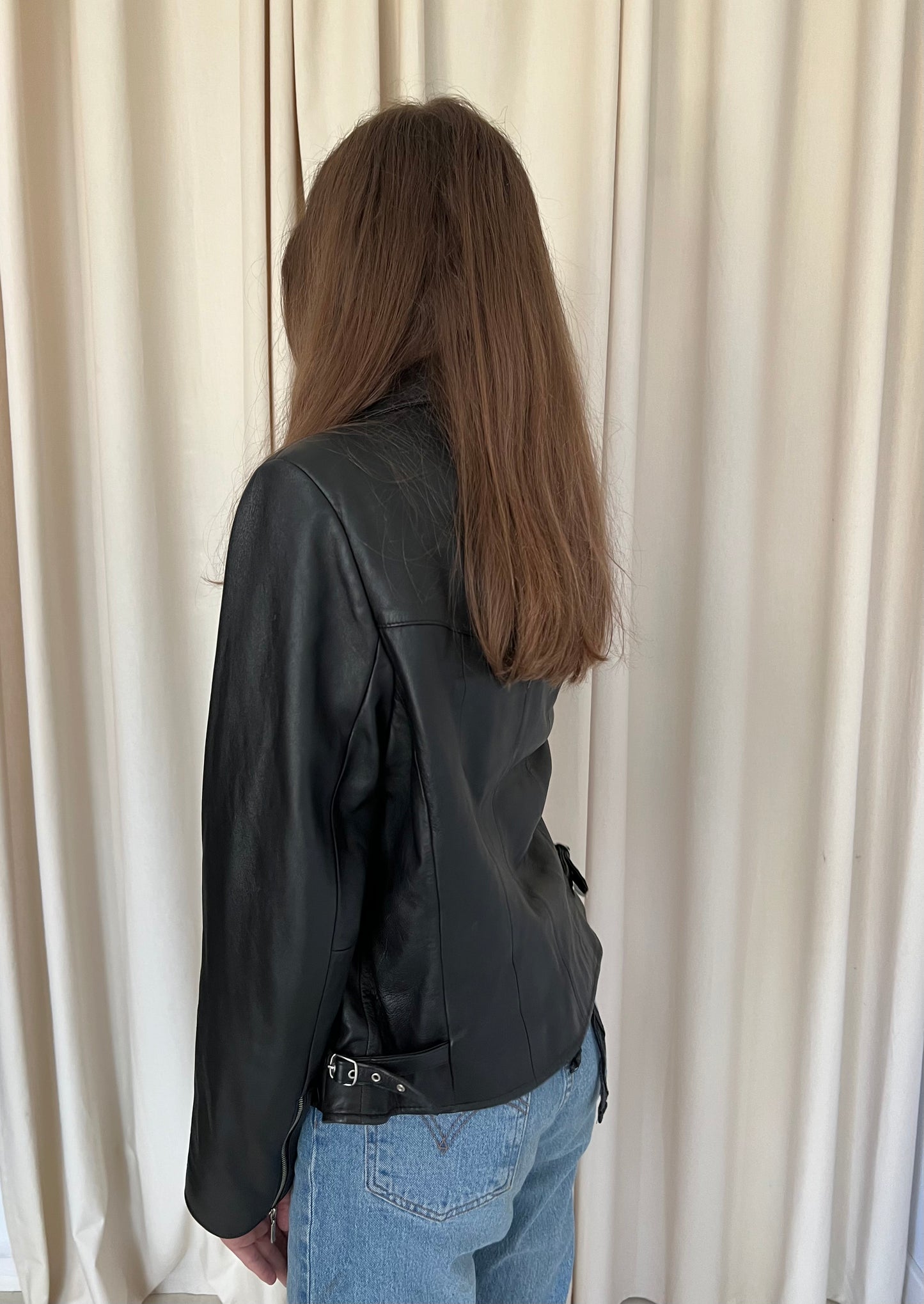 Natural leather jacket