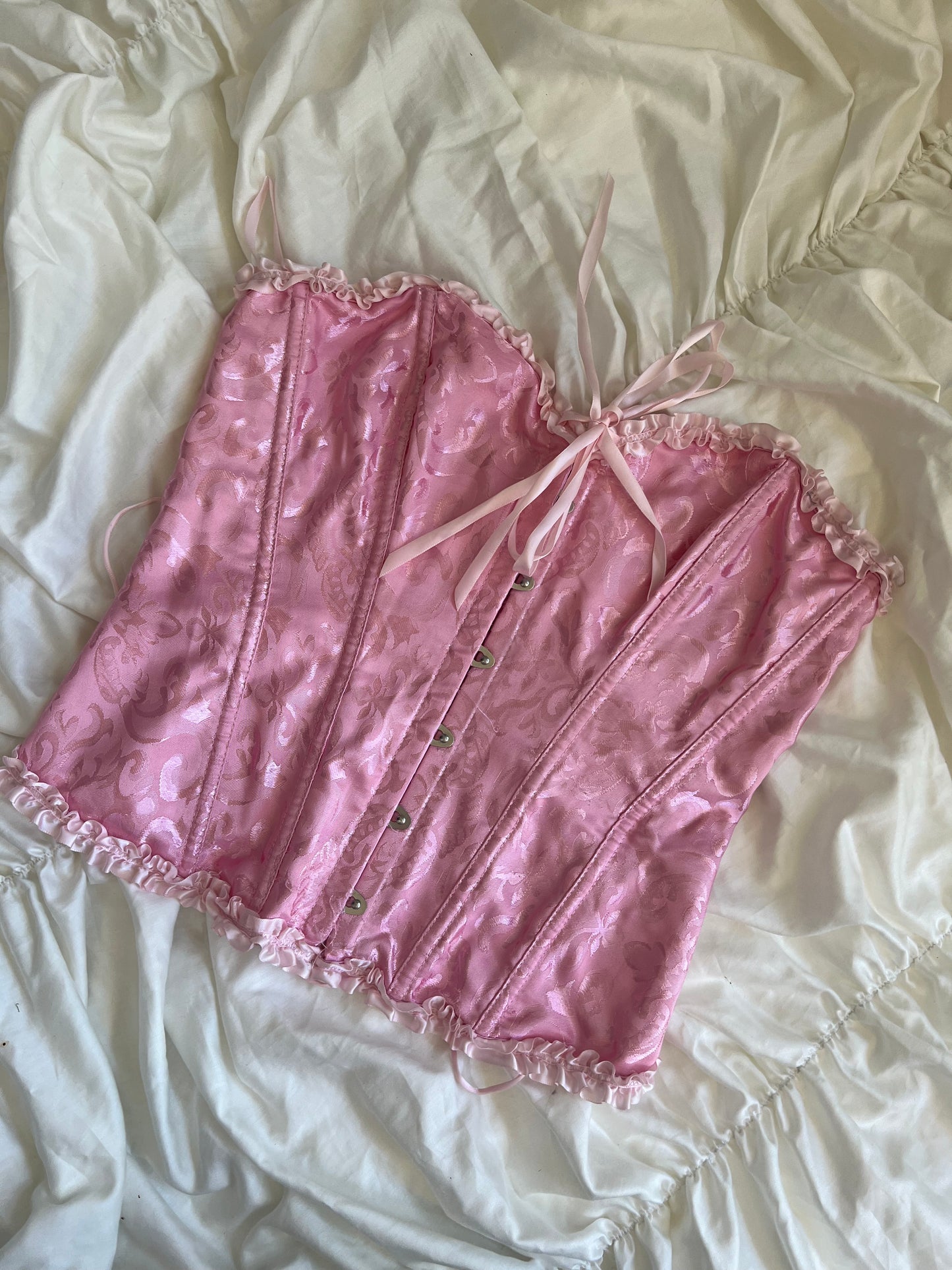 Pink corset | blouse and underwear