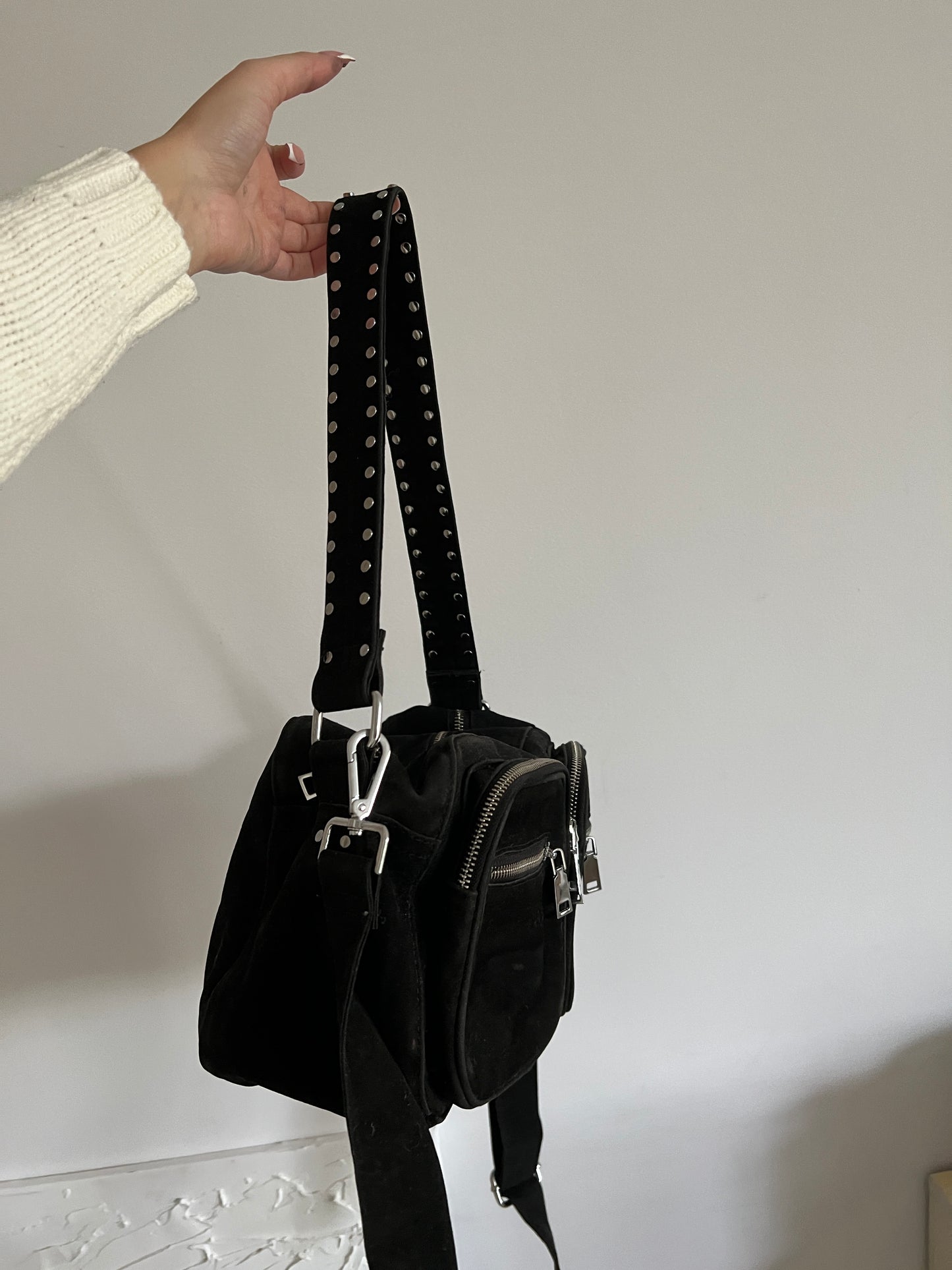Suede bag