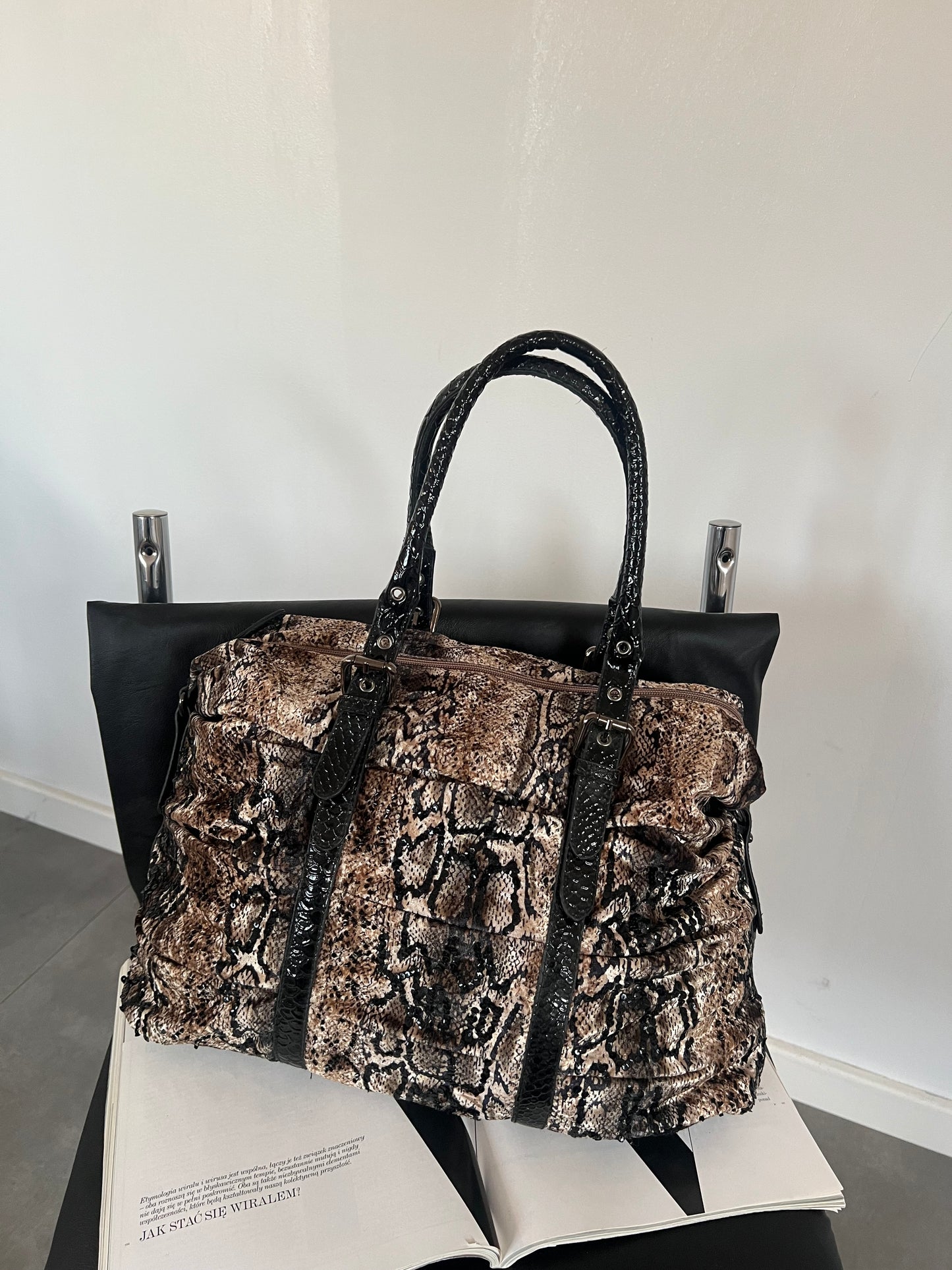 Snake pattern bag