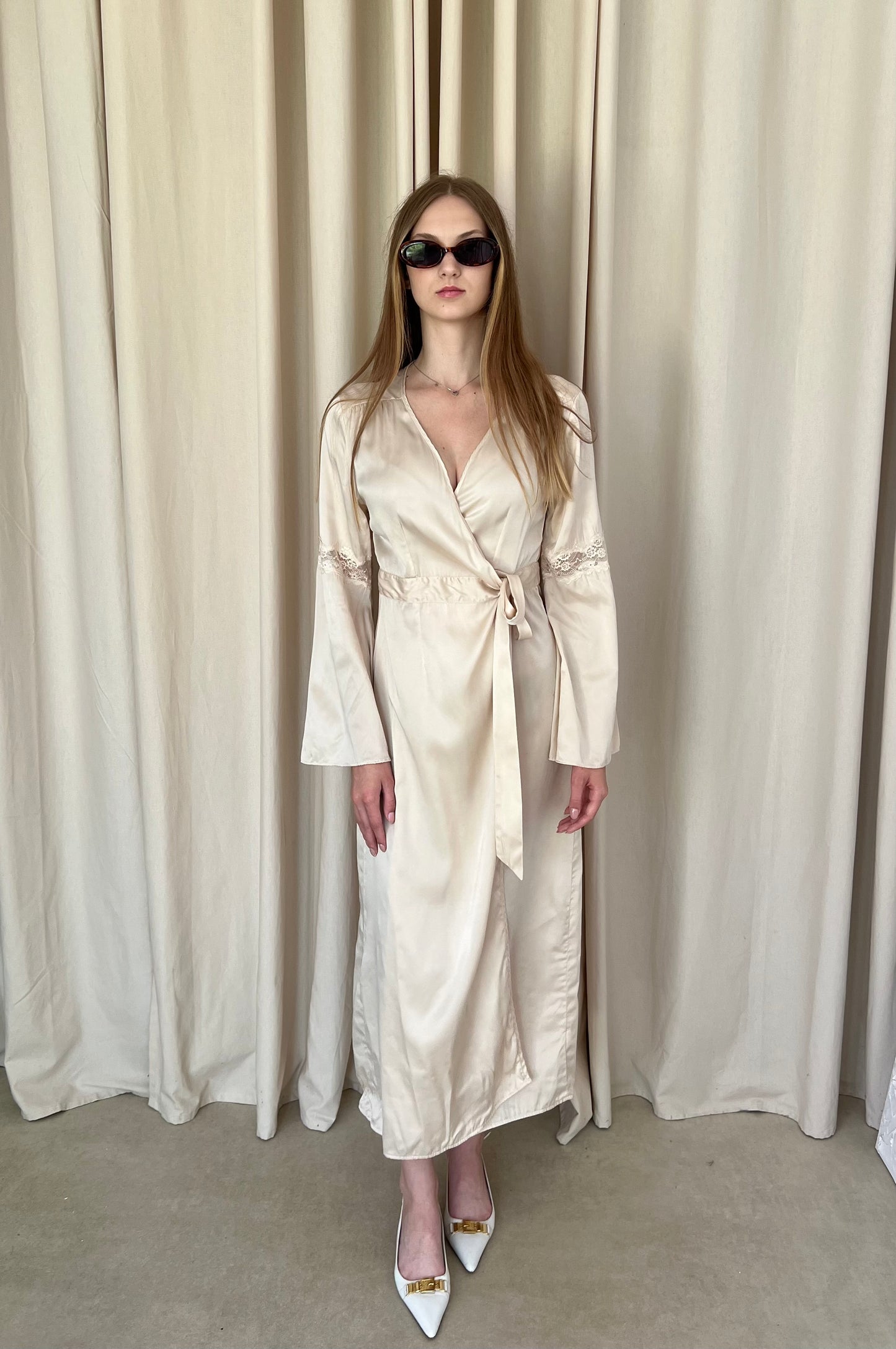 Silk wrap dress