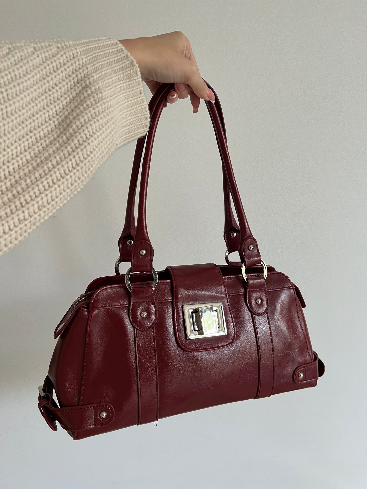 Burgundy bag