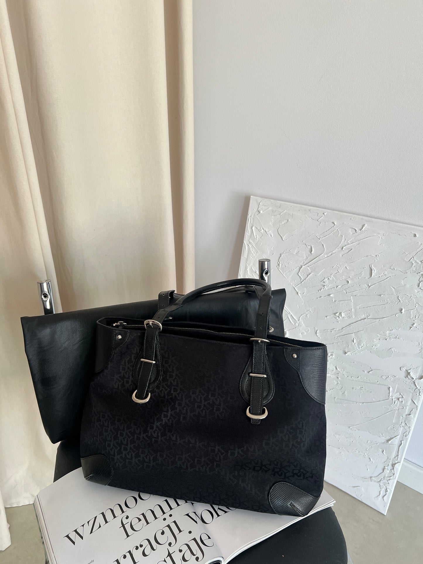 Black DKNY bag