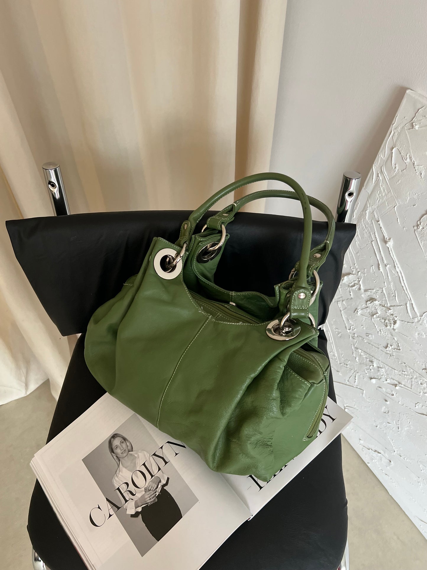 Natural leather bag