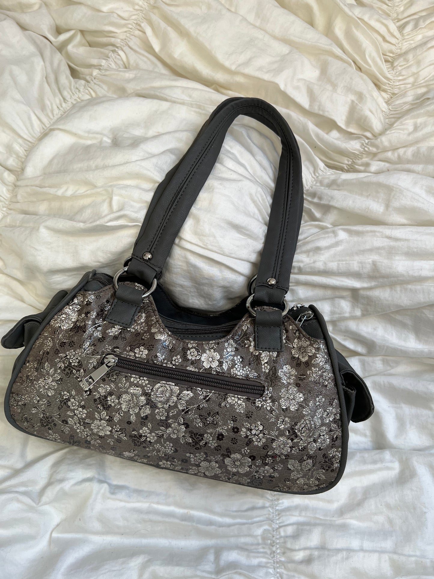 Gray vintage bag