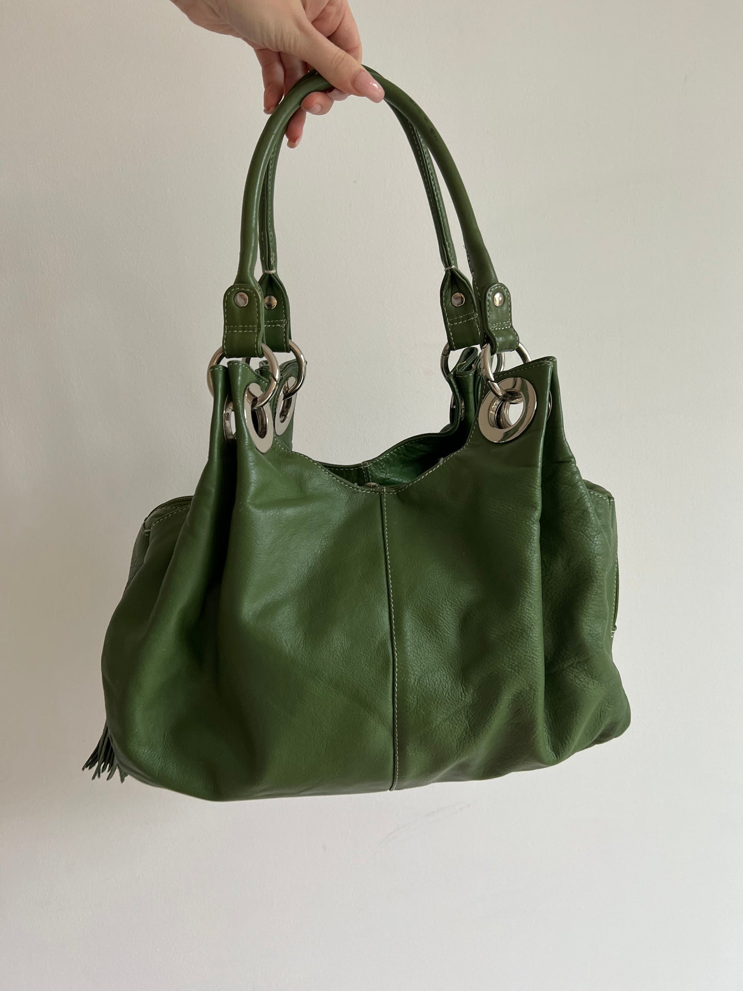 Natural leather bag