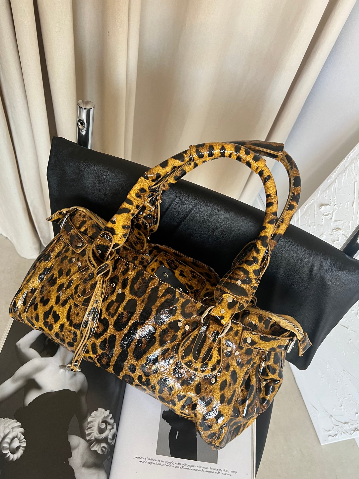 Animal print bag