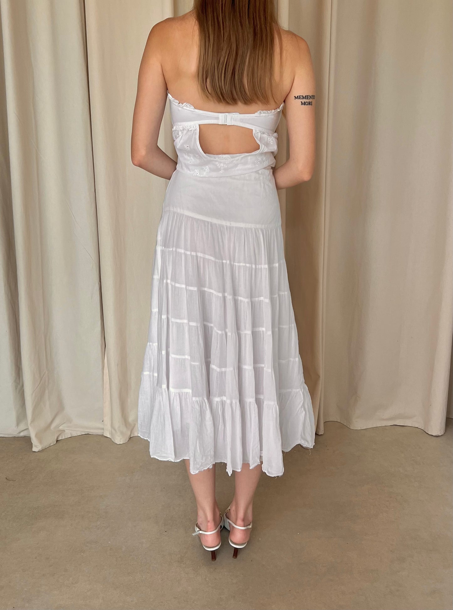 White cotton skirt