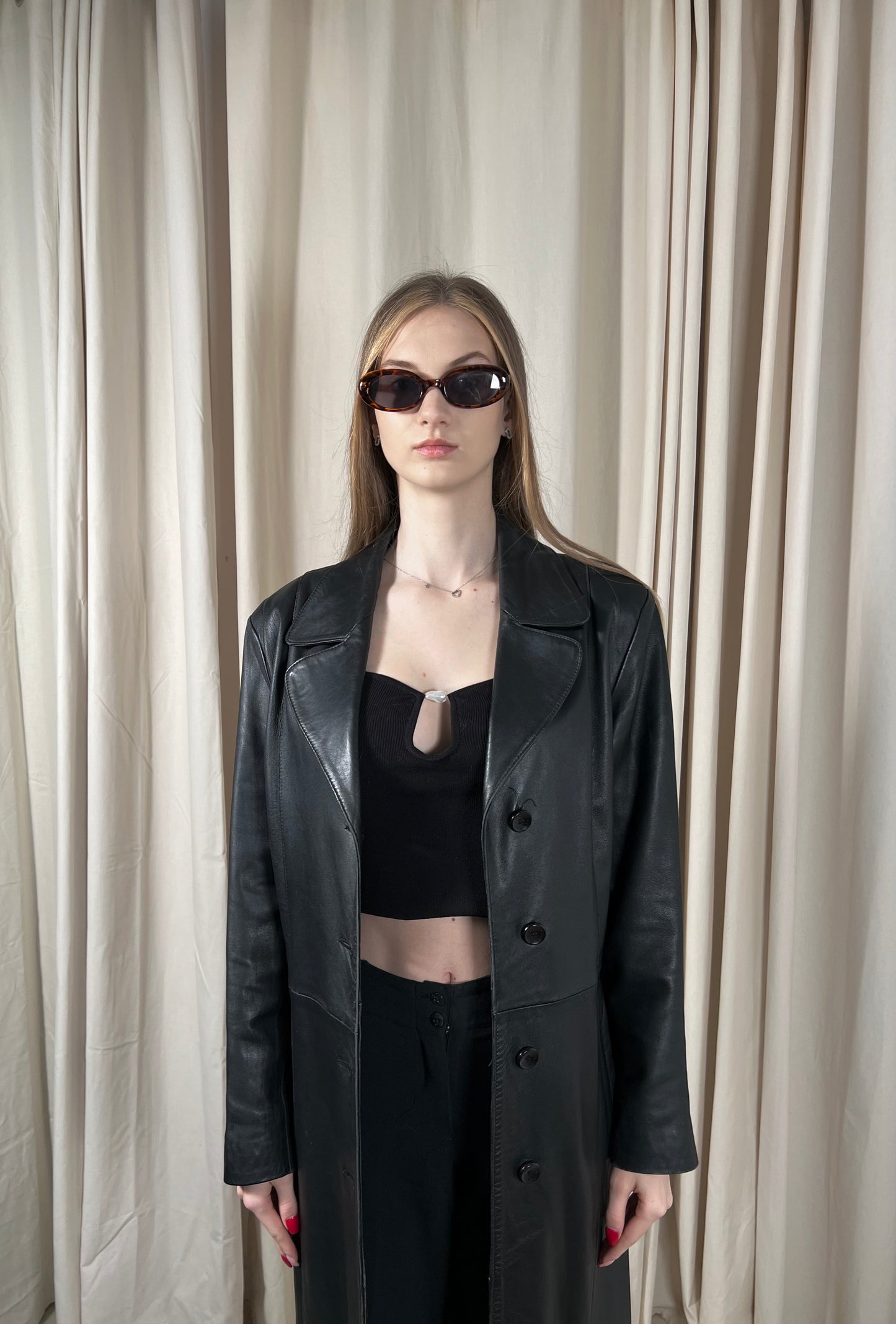 MATRIX natural leather coat