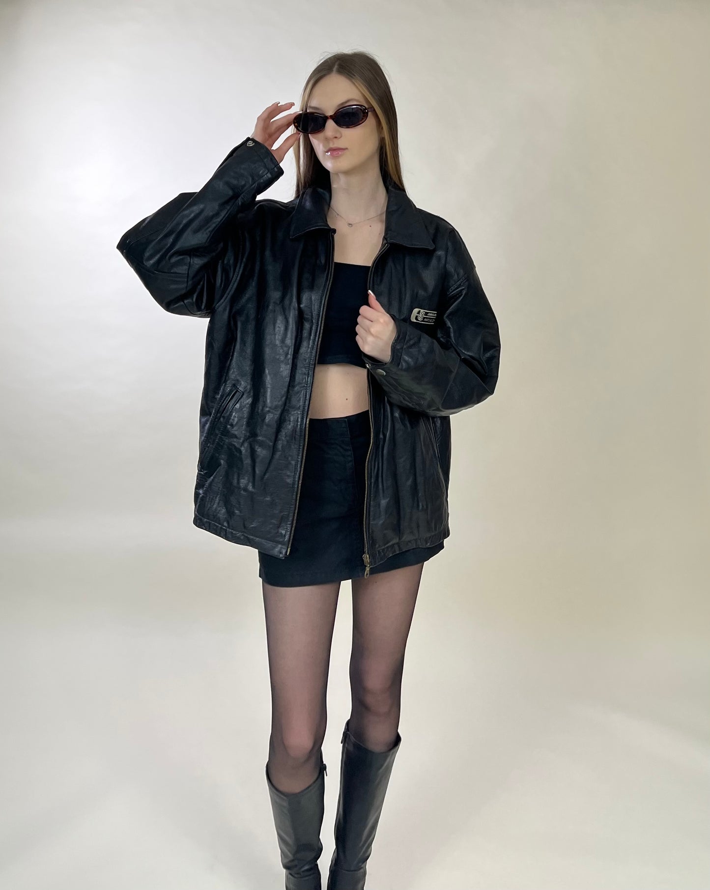 Natural leather jacket