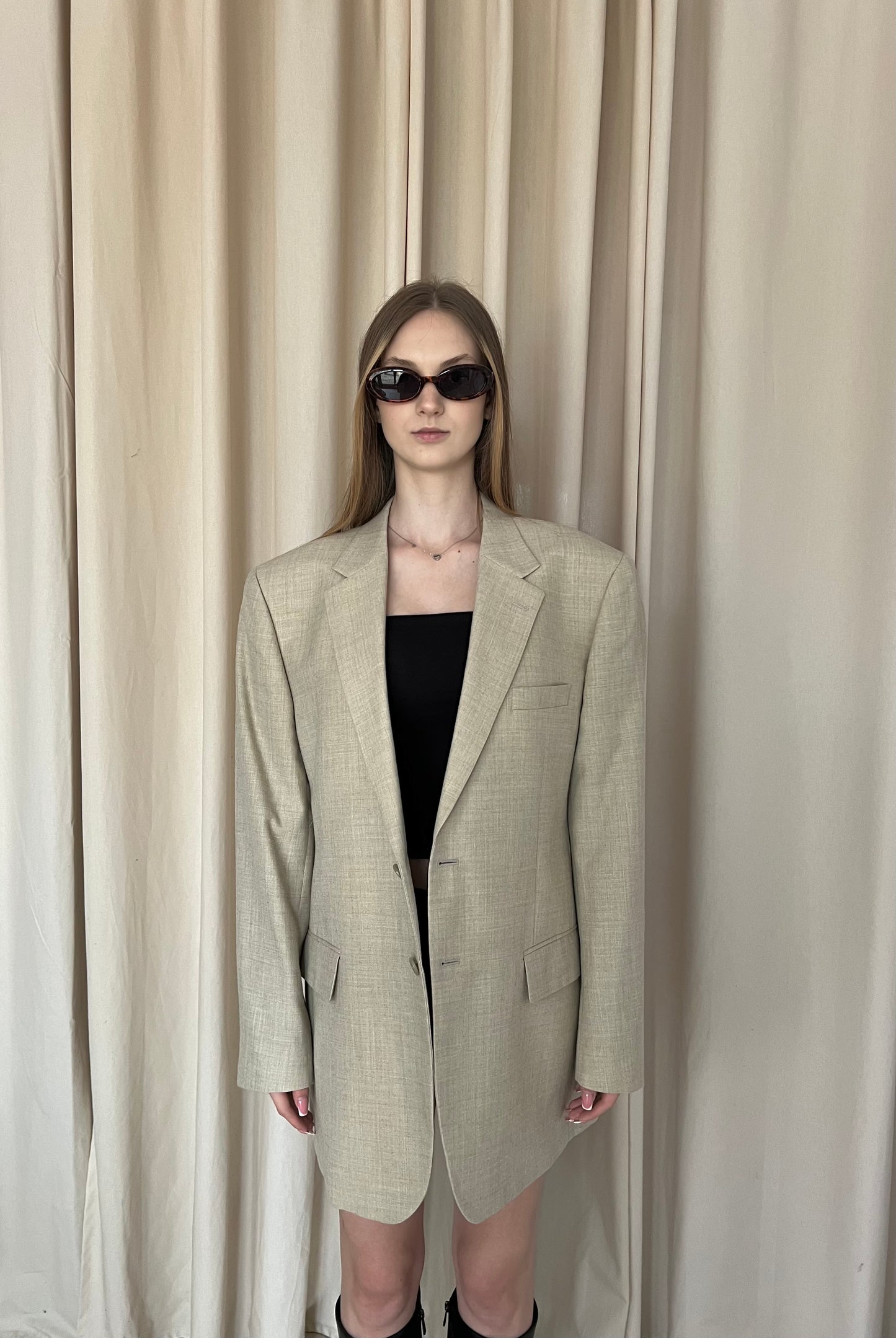 Linen and wool jacket