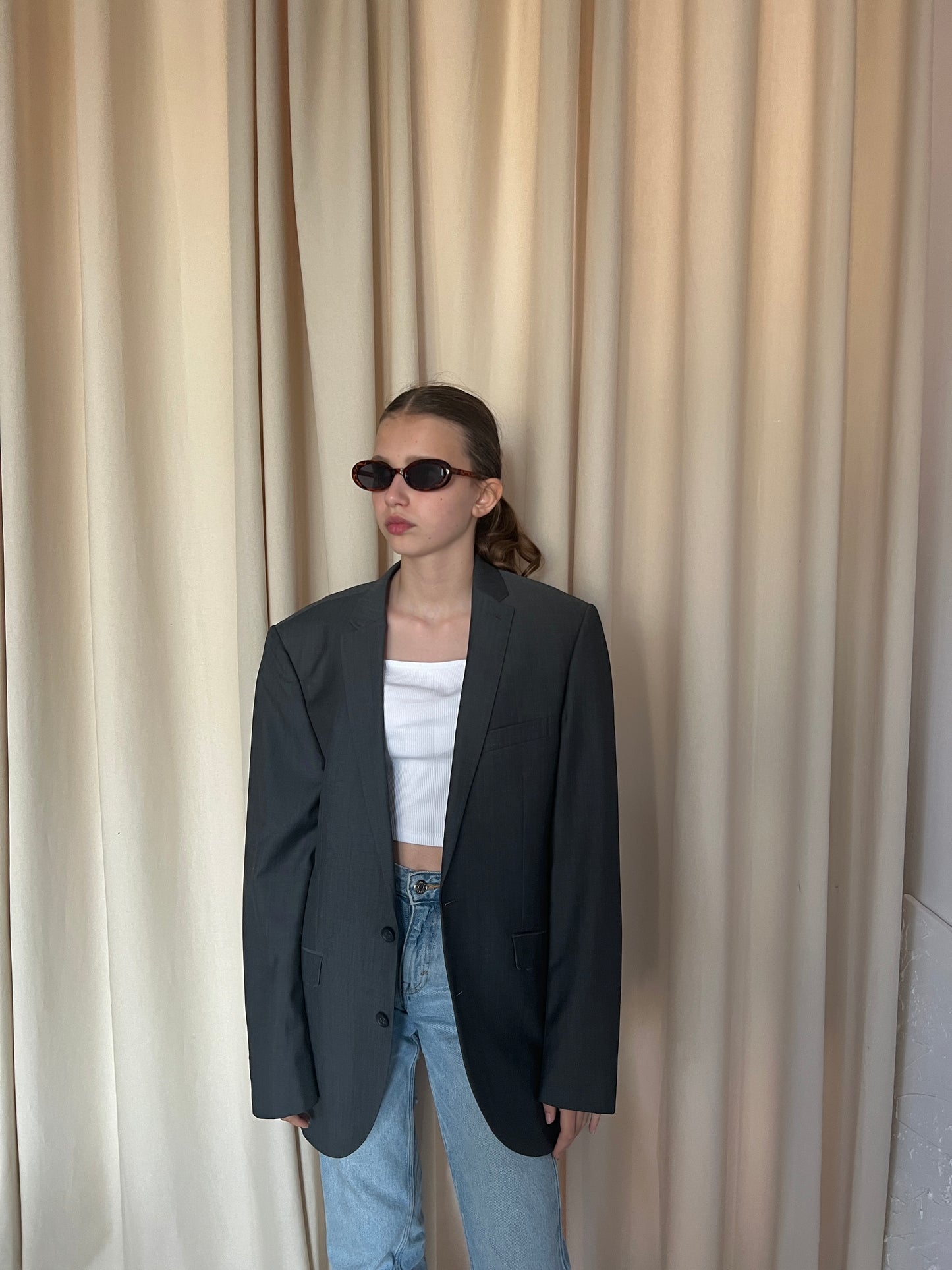 Gray wool jacket