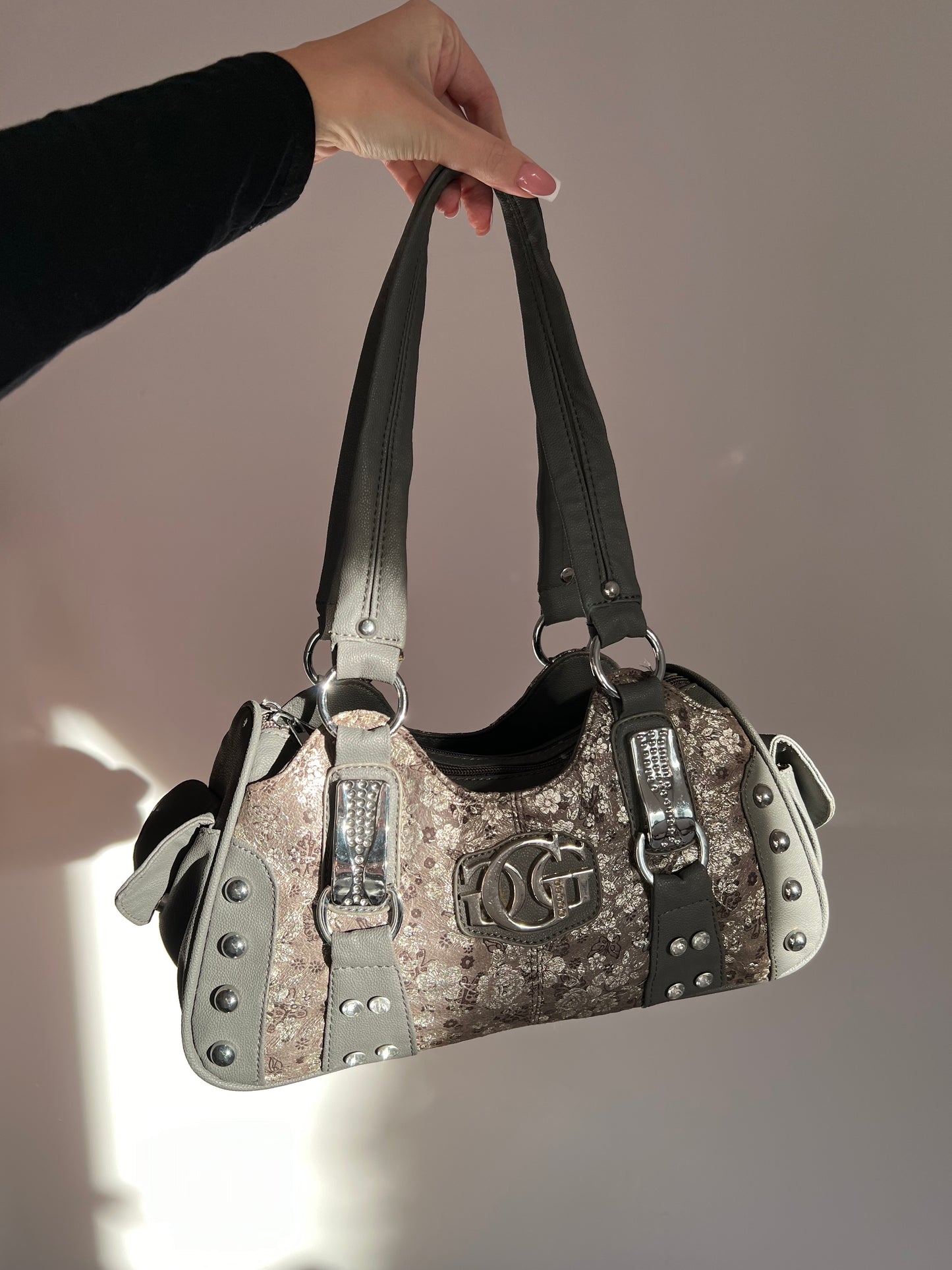 Gray vintage bag