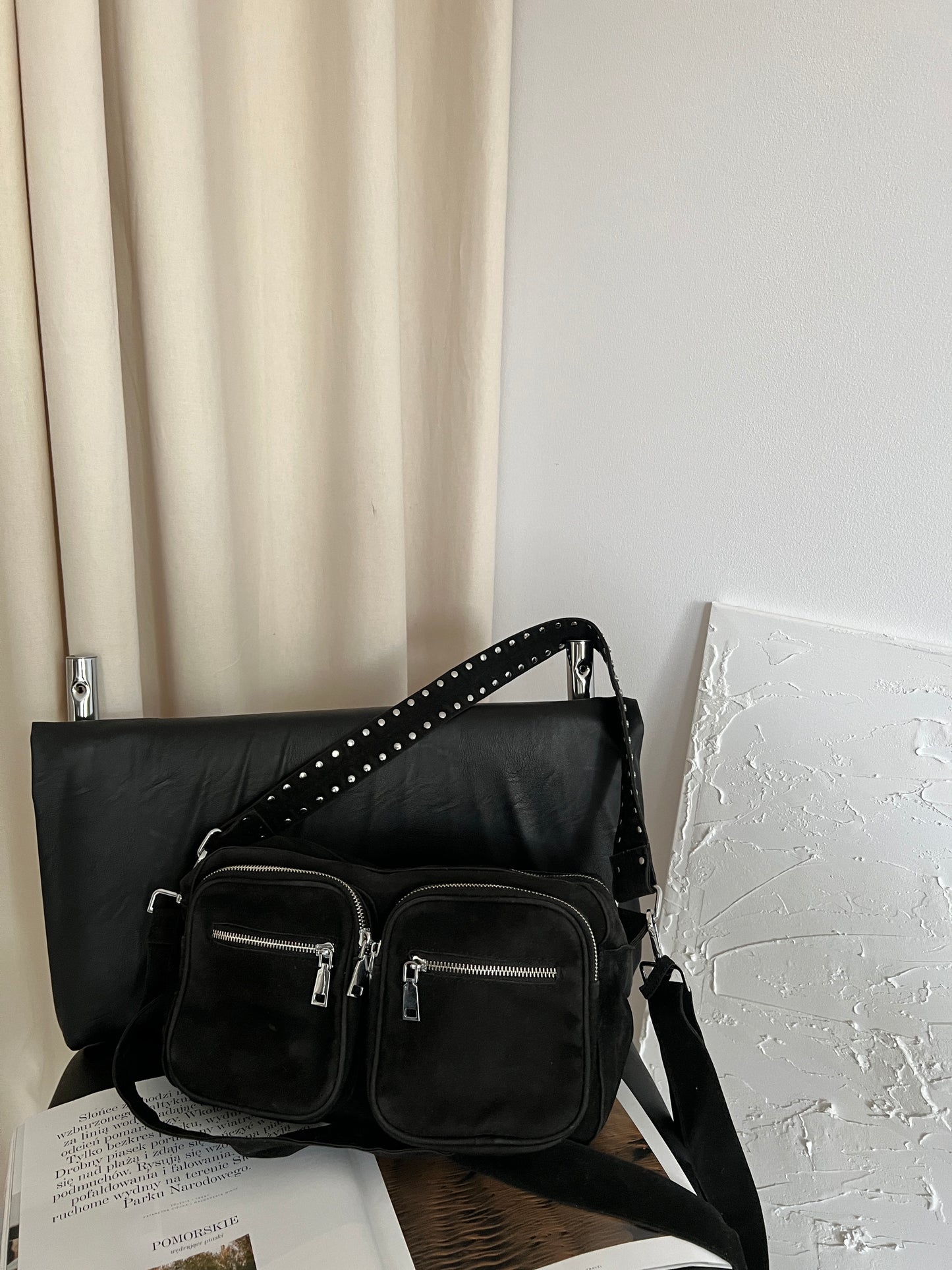 Suede bag
