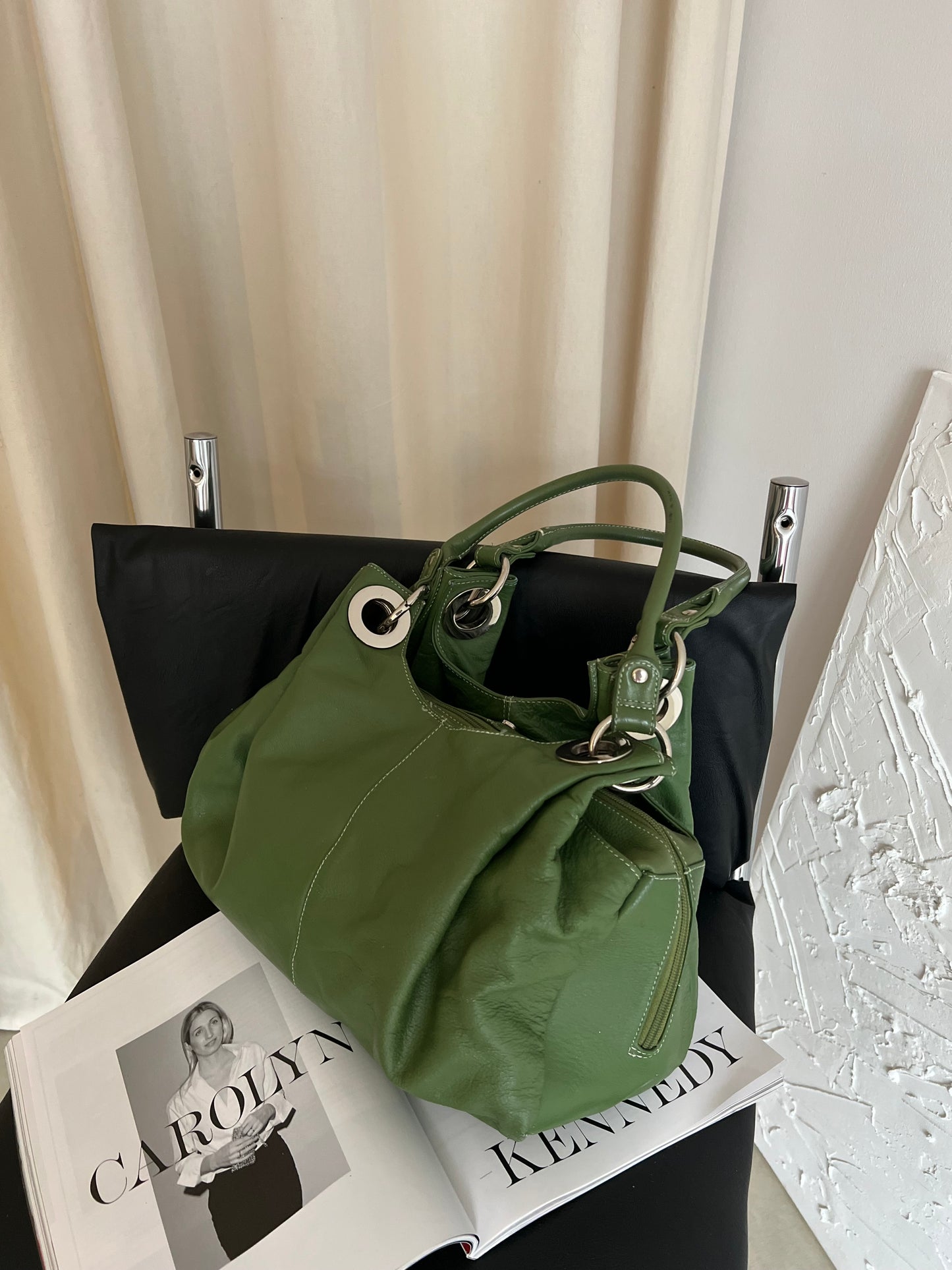 Natural leather bag