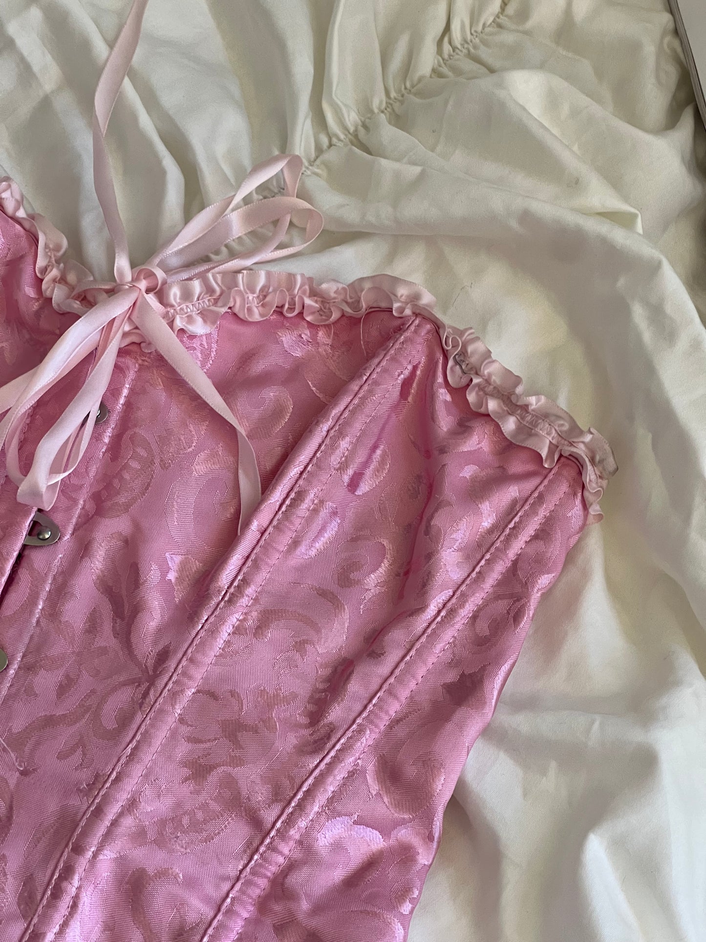 Pink corset | blouse and underwear
