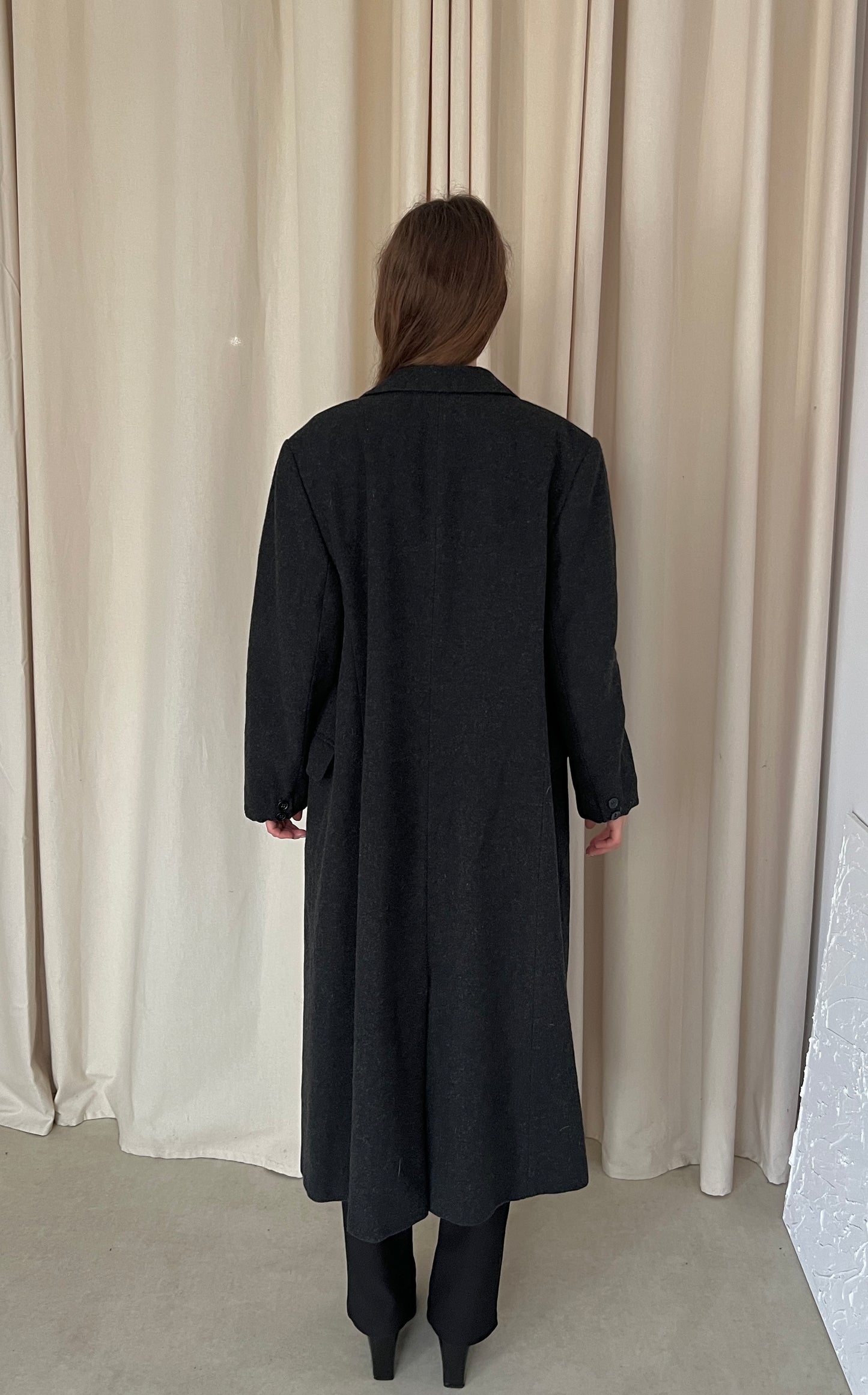 Gray wool coat