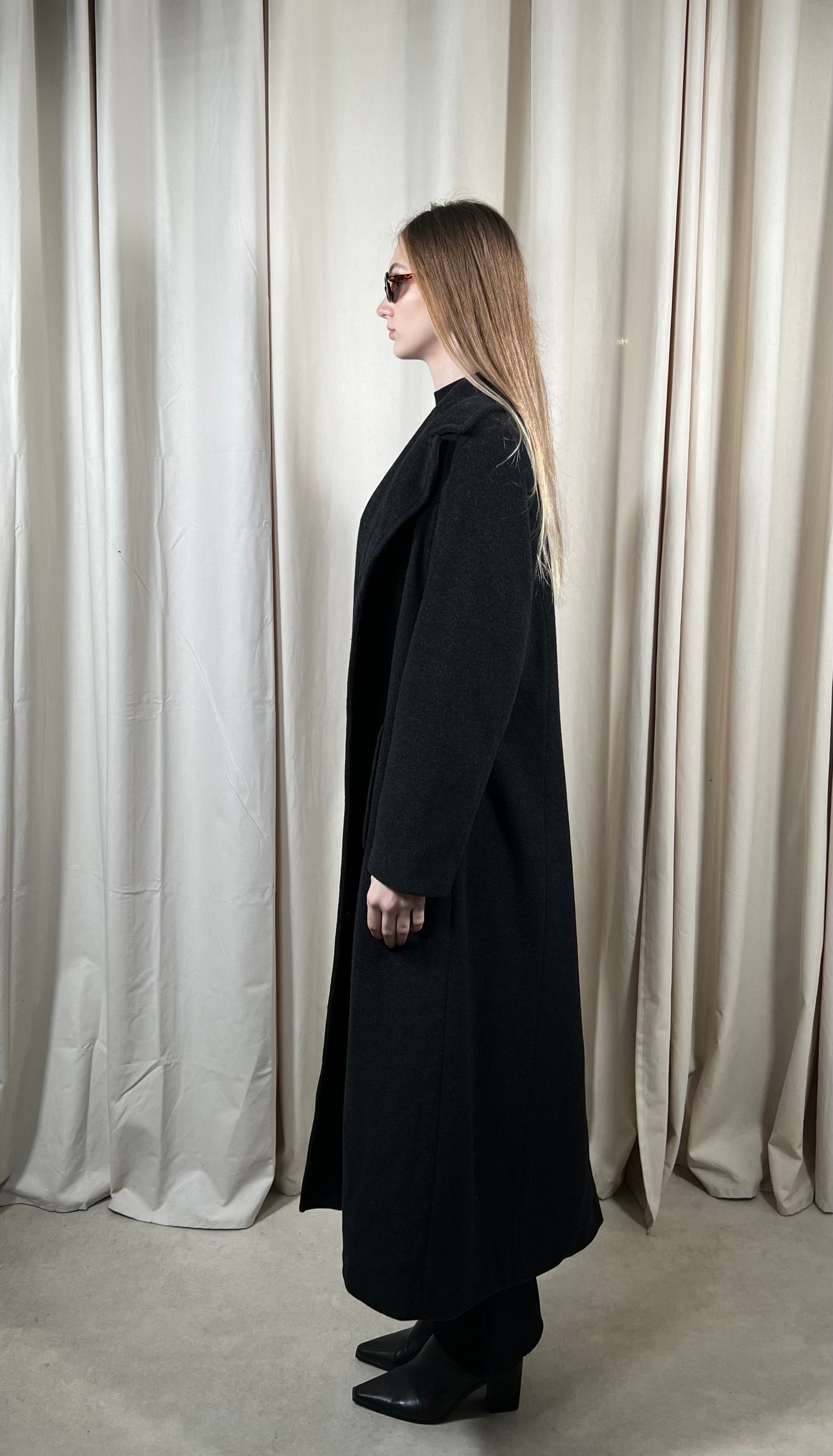 Gray coat 70% wool 10% cashmere