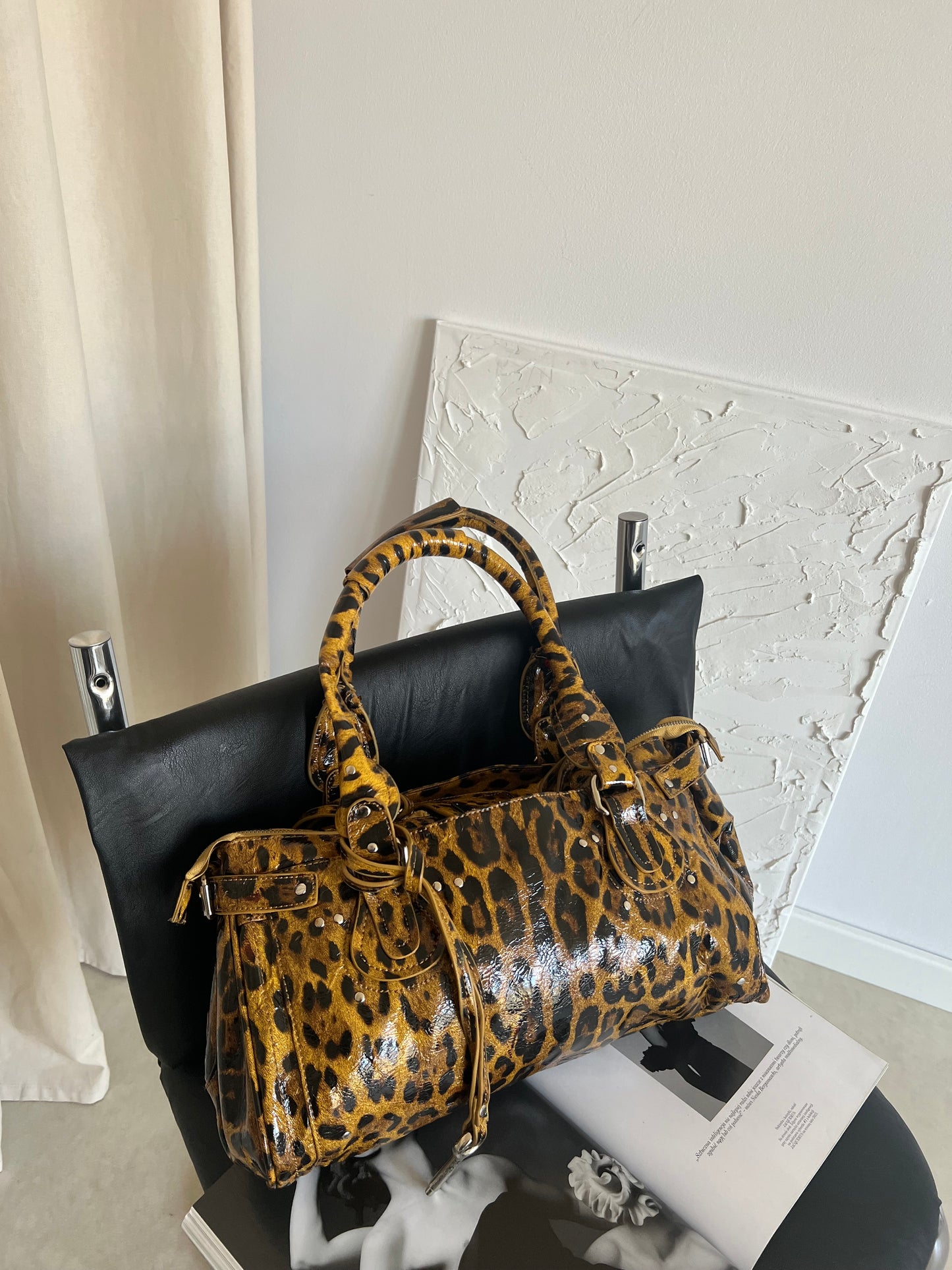 Animal print bag