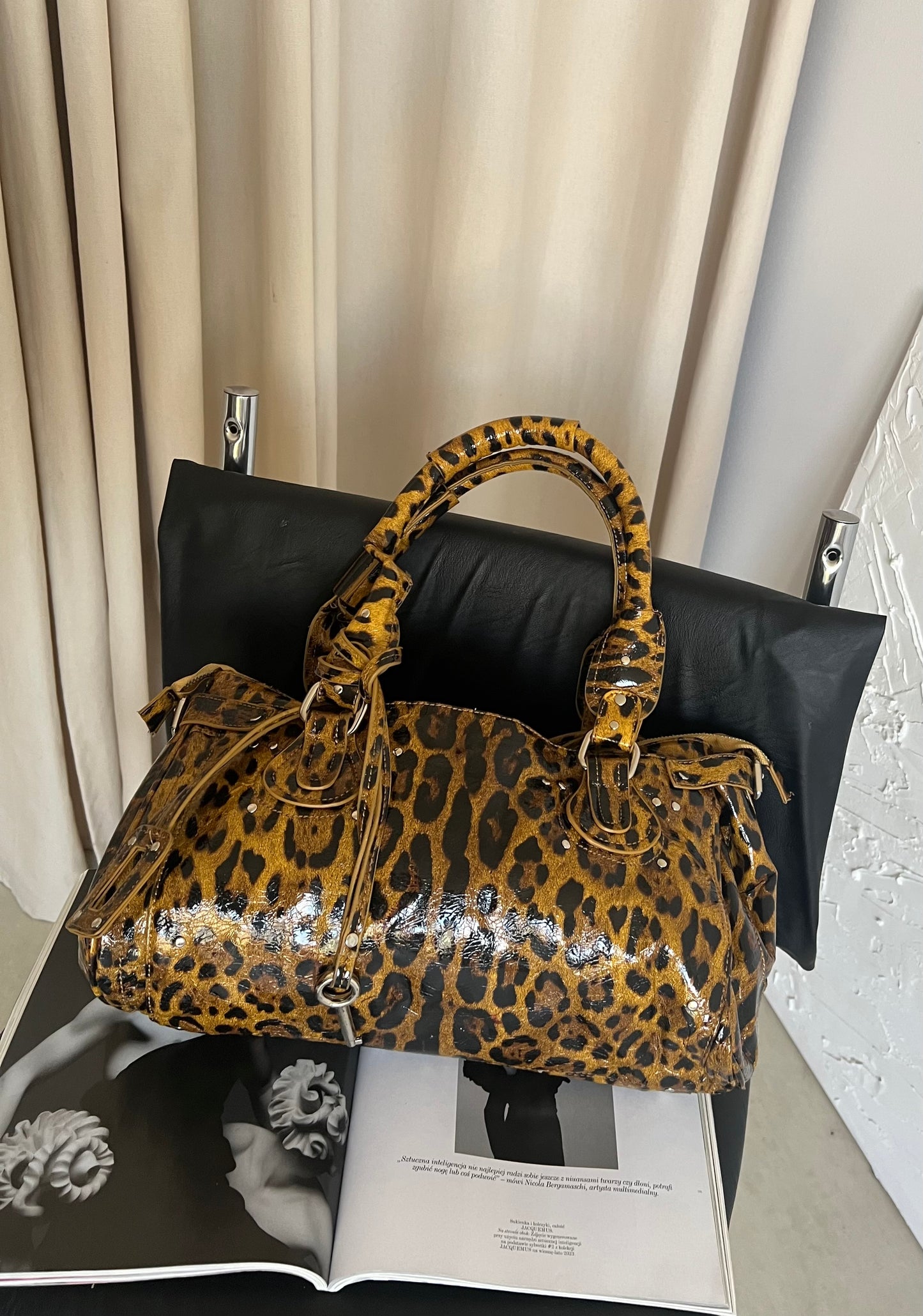 Animal print bag