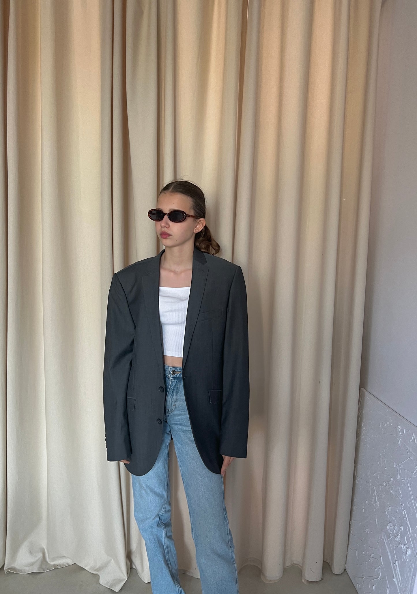 Gray wool jacket