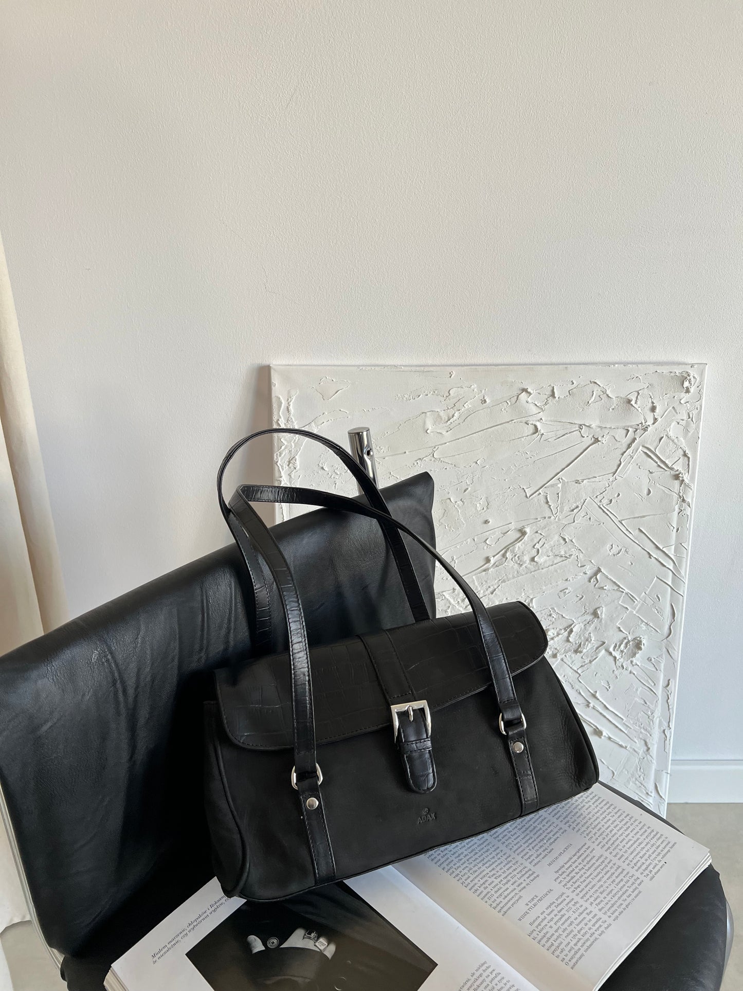 Natural leather bag