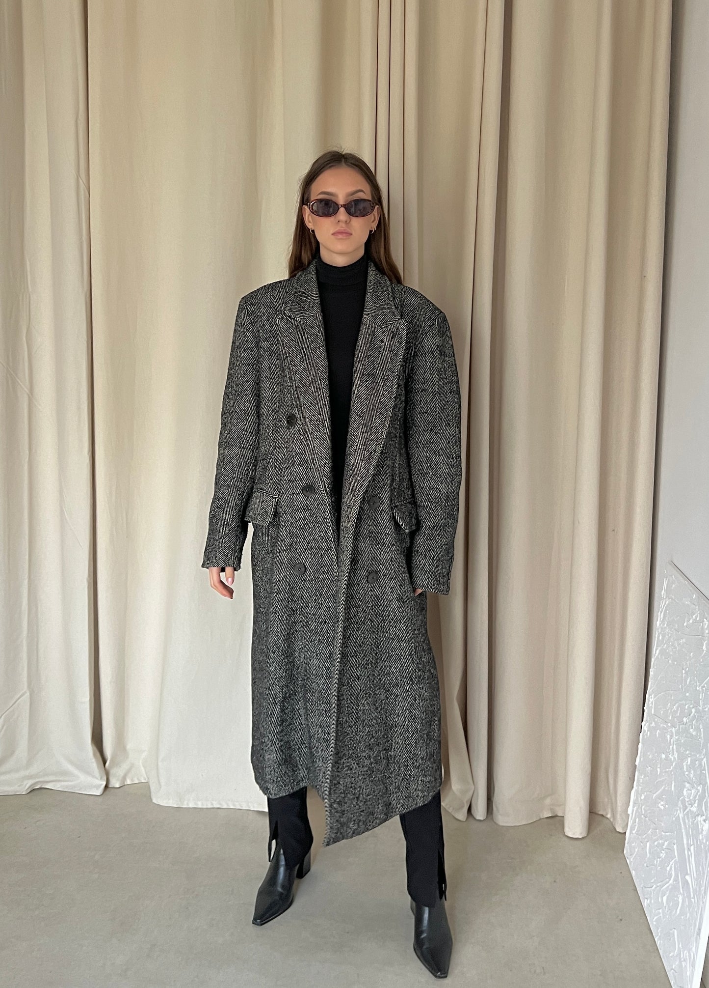 Gray coat