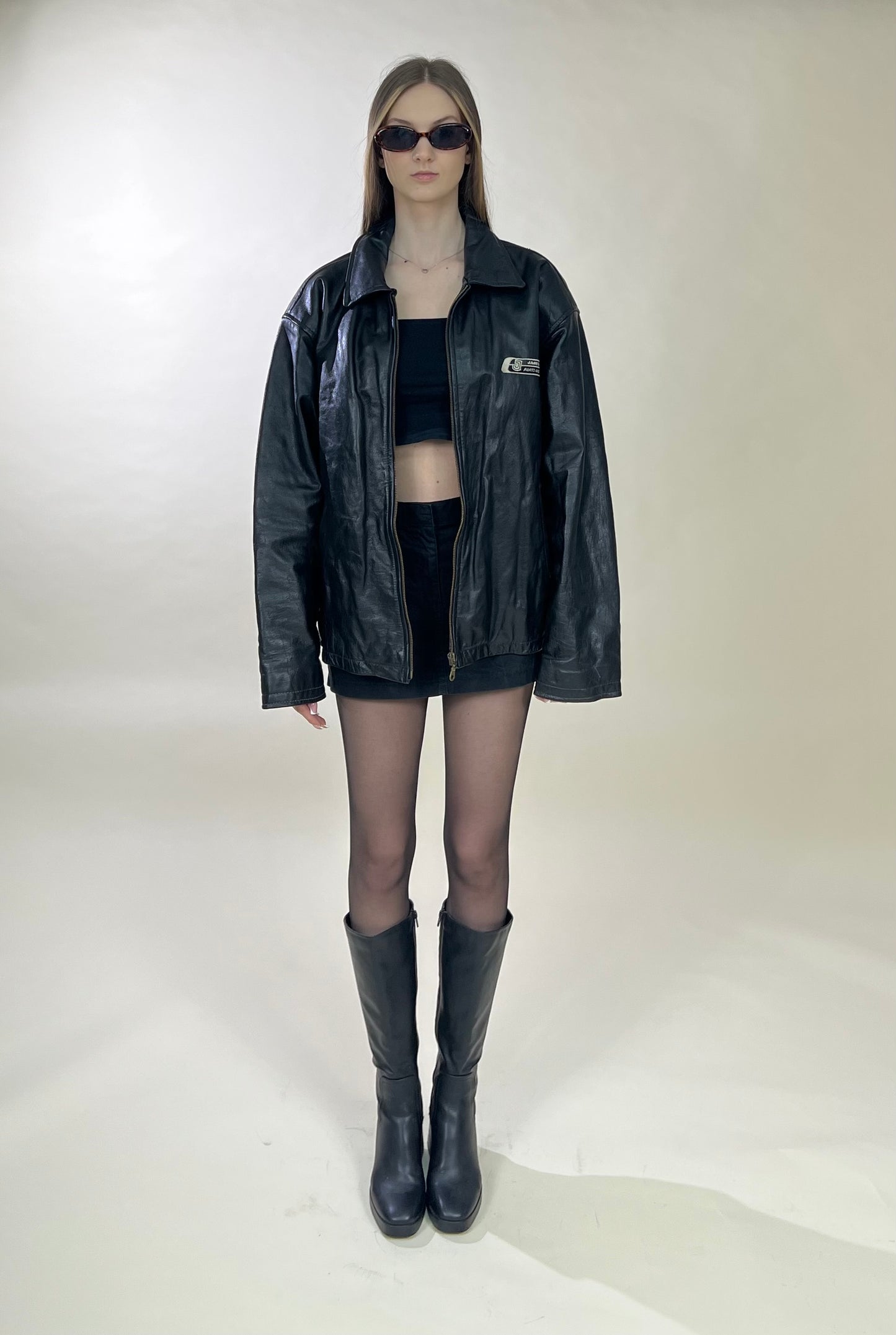 Natural leather jacket