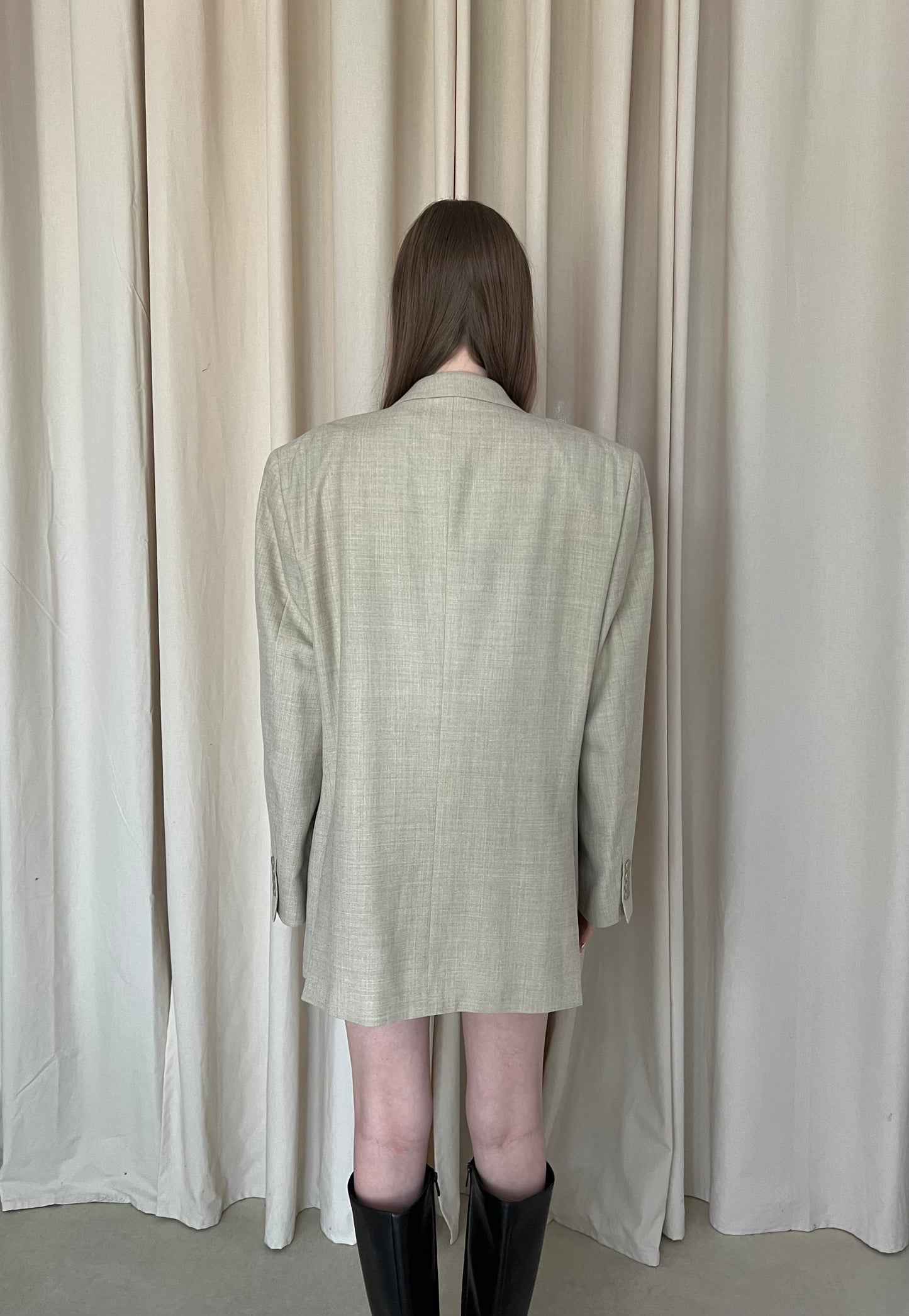 Linen and wool jacket