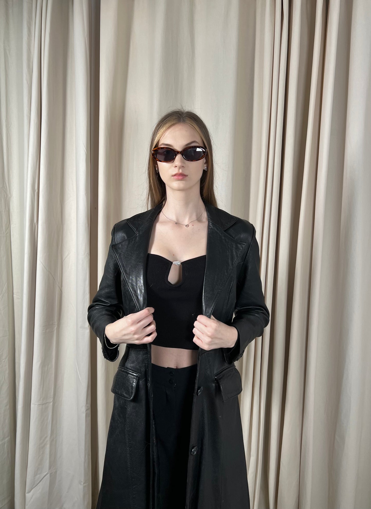 MATRIX natural leather coat