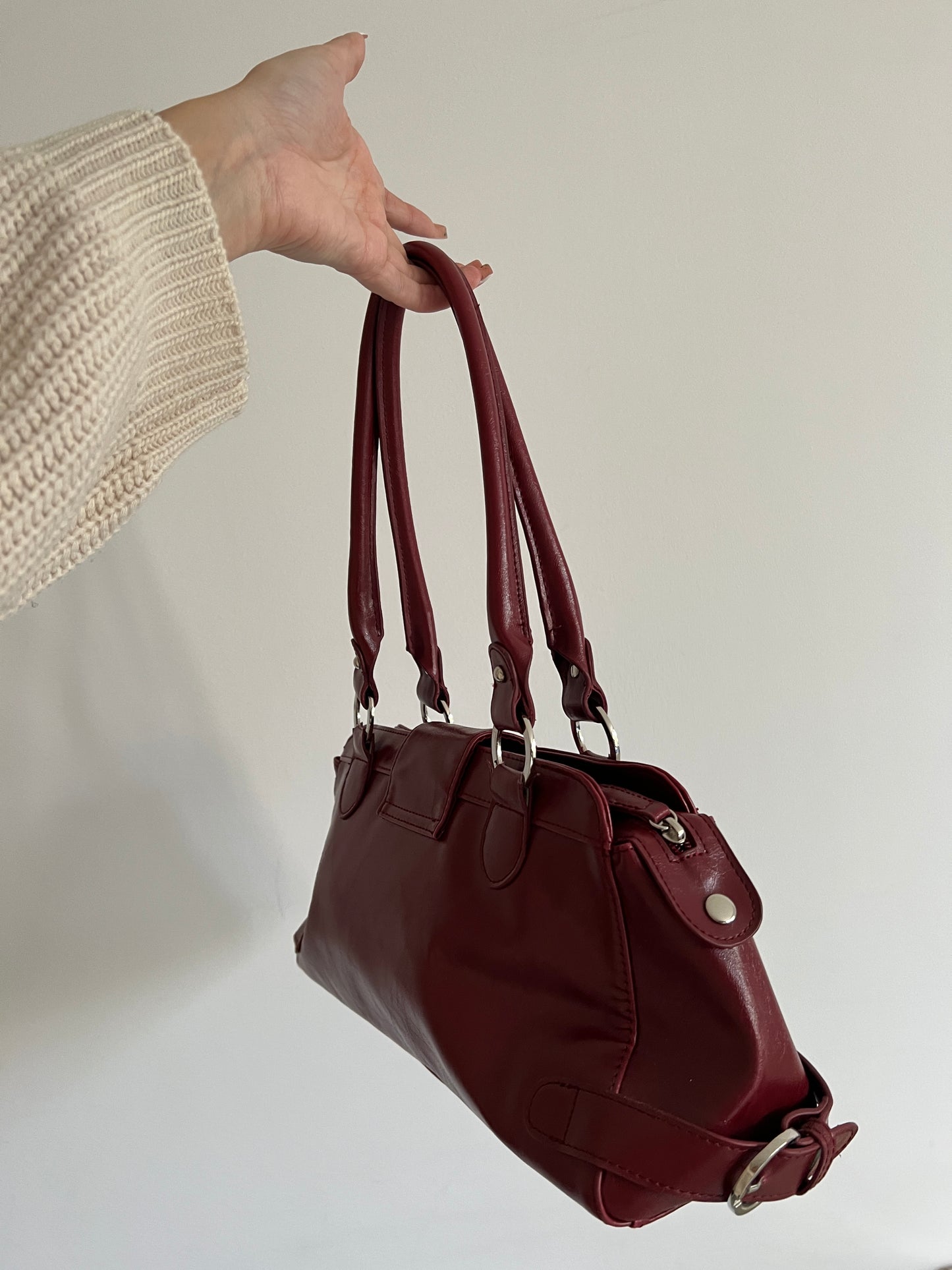 Burgundy bag