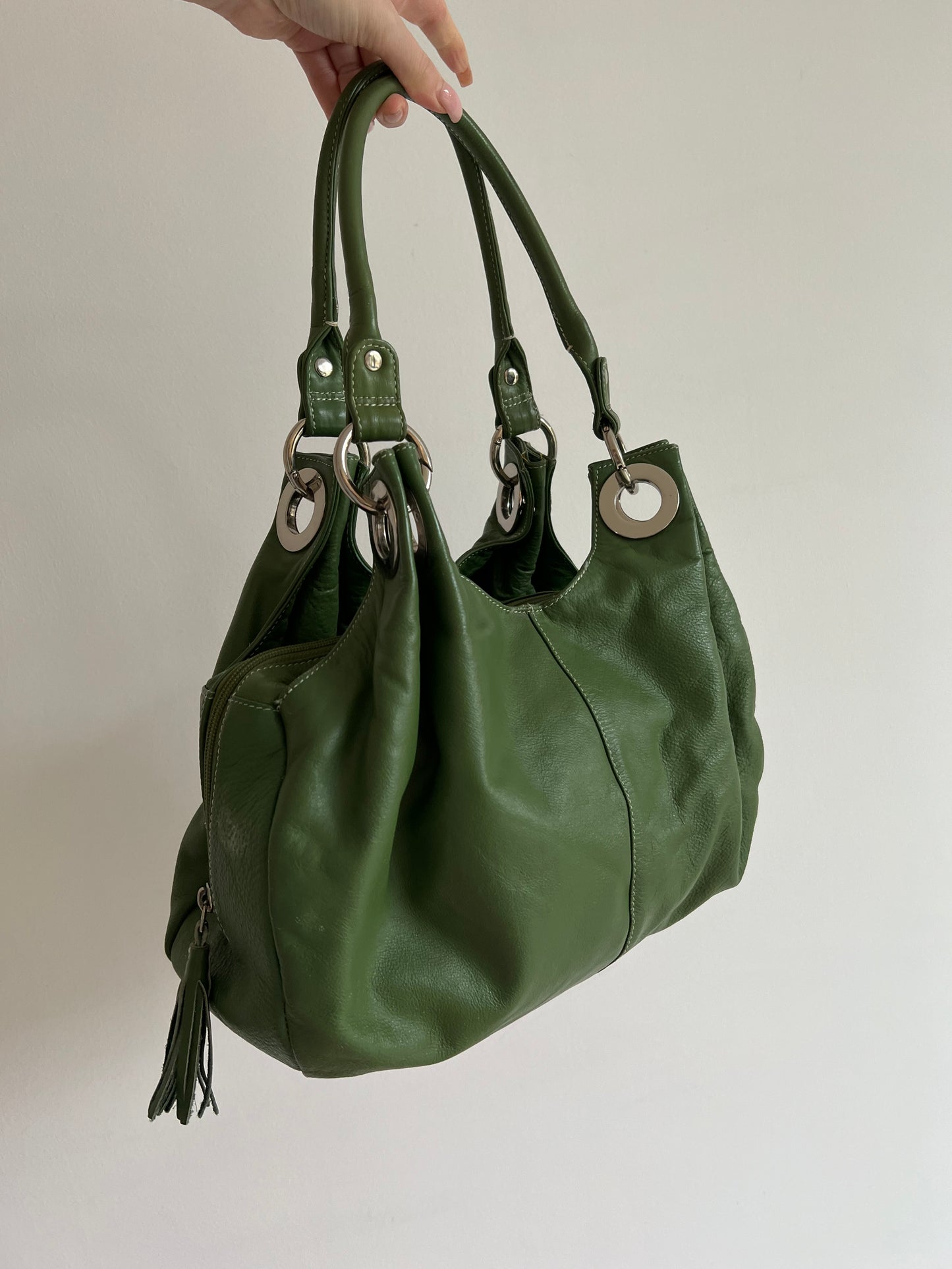 Natural leather bag