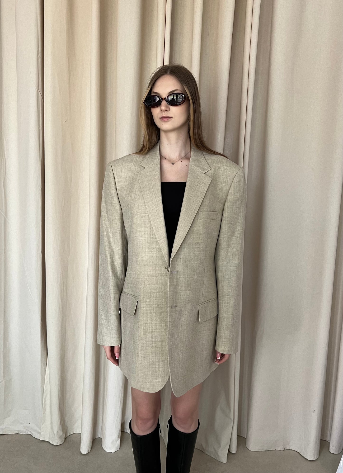 Linen and wool jacket