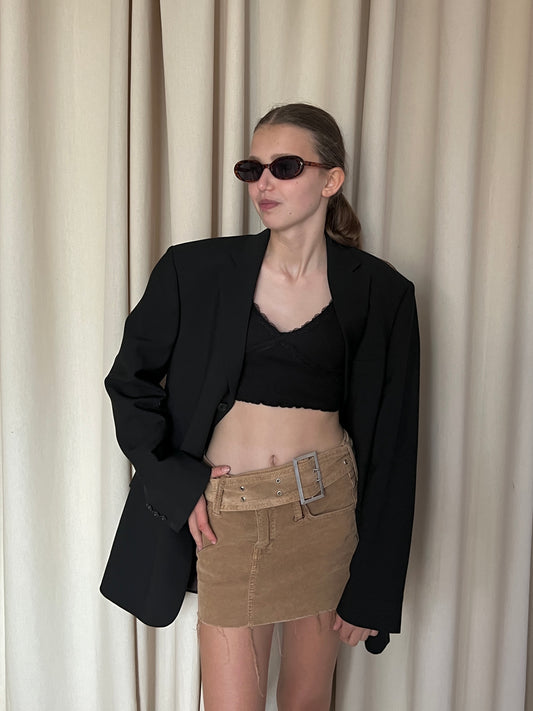 Sztruksowa spódnica mini