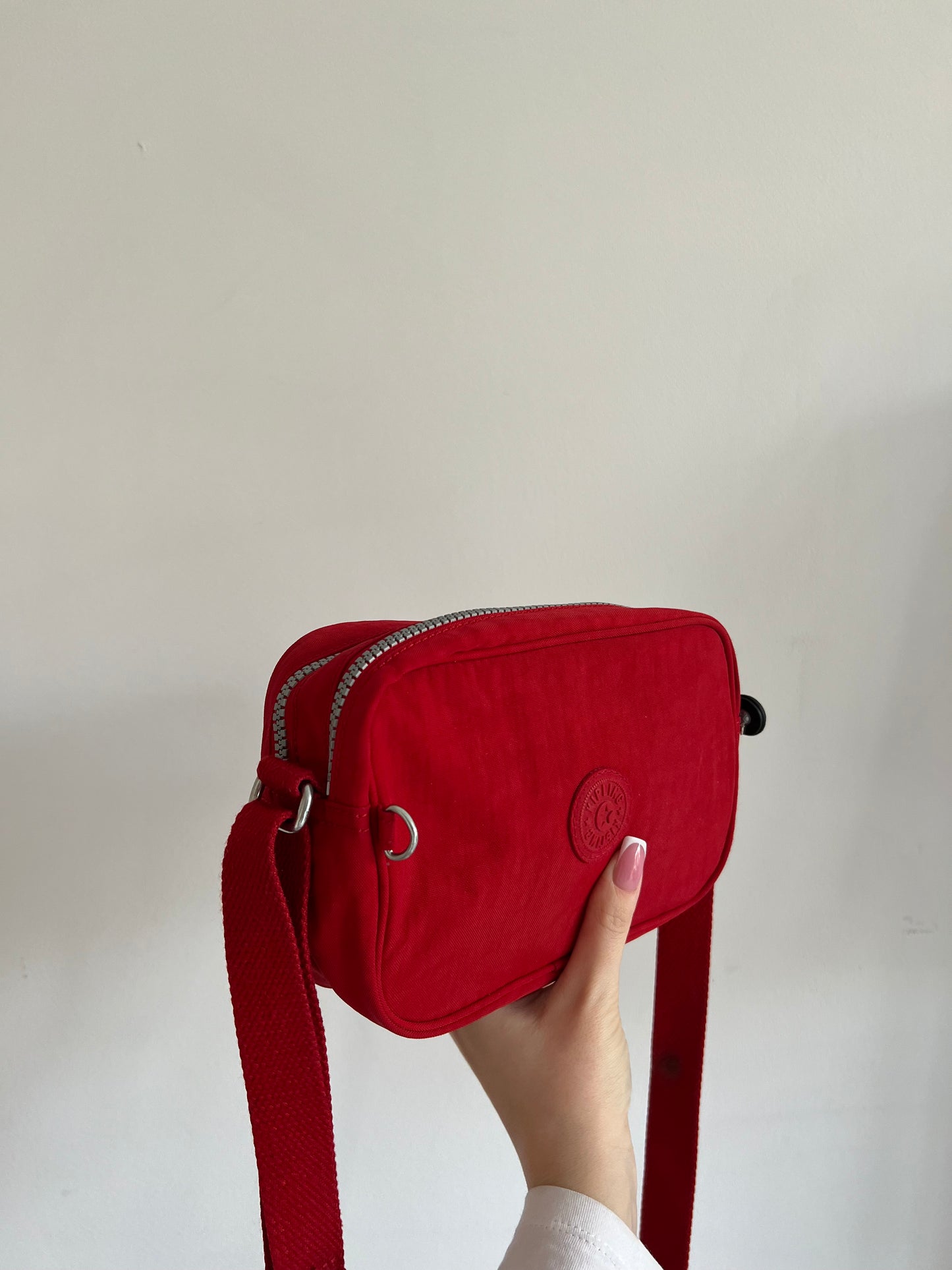 Red fabric bag