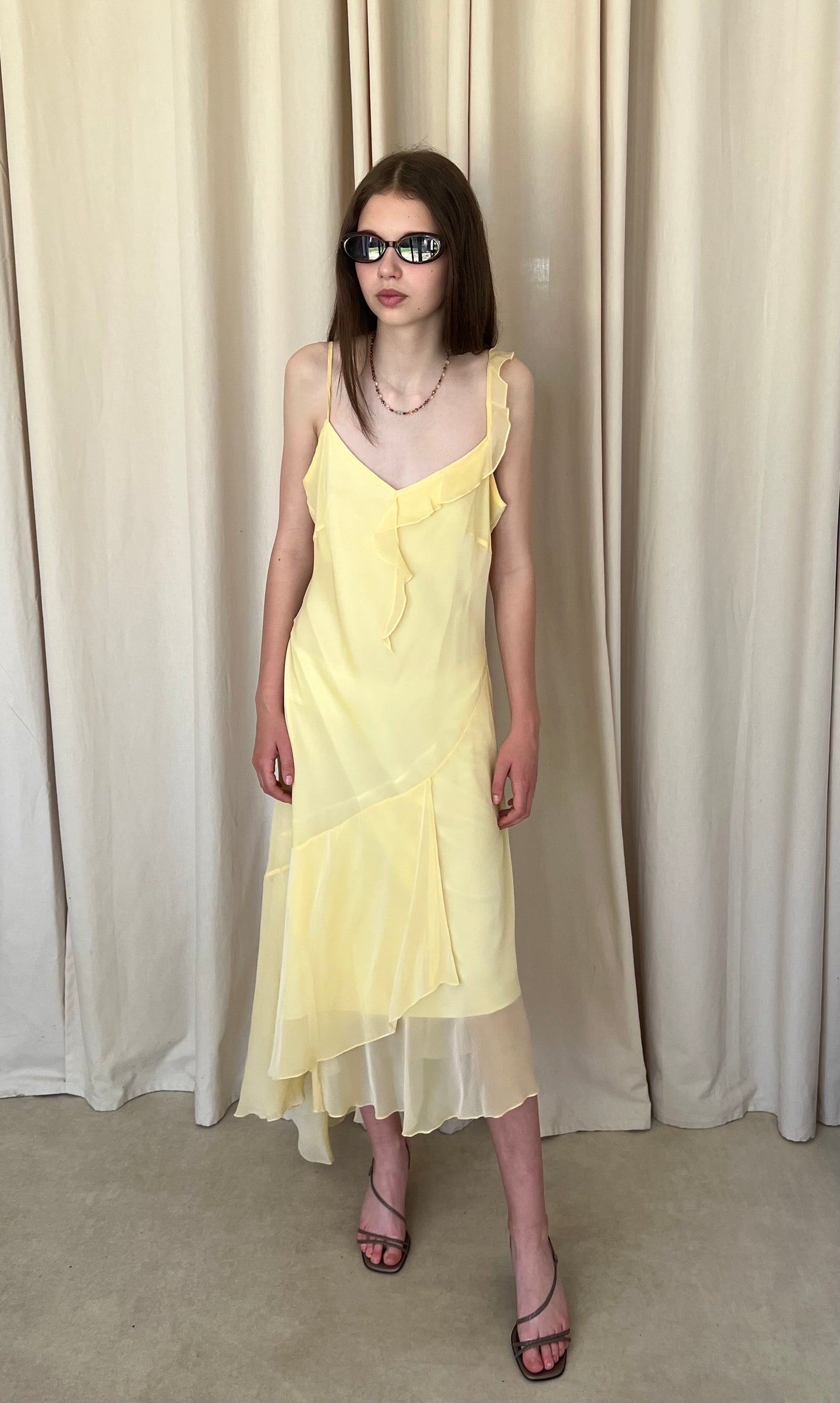 Dress with ruffles