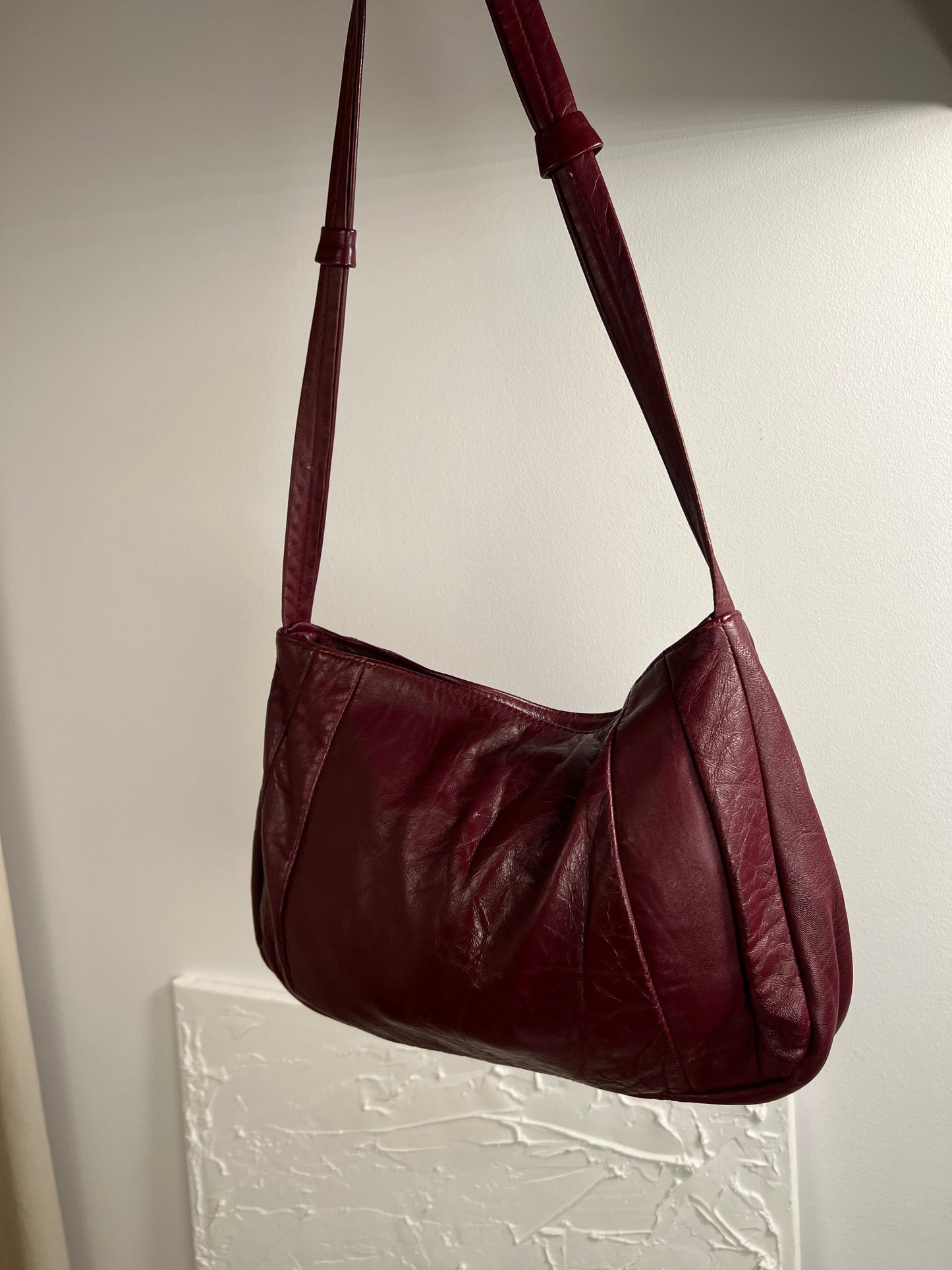 Burgundy bag