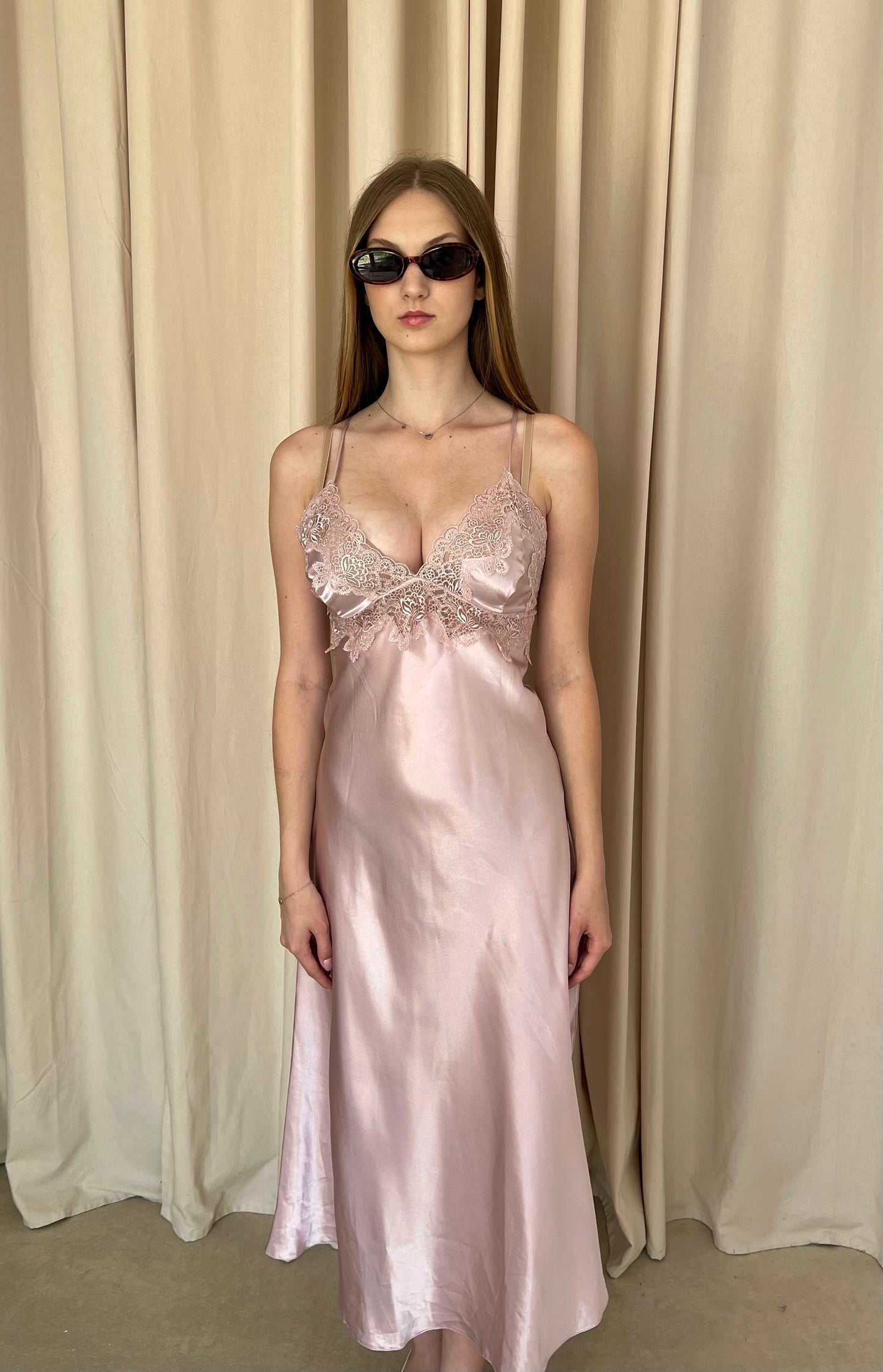 Silk satin dress