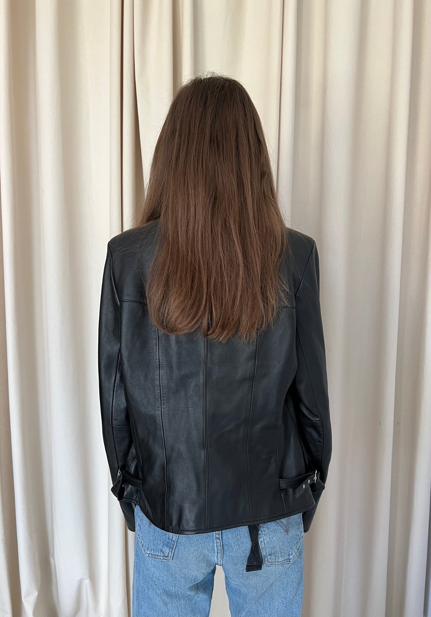 Natural leather jacket
