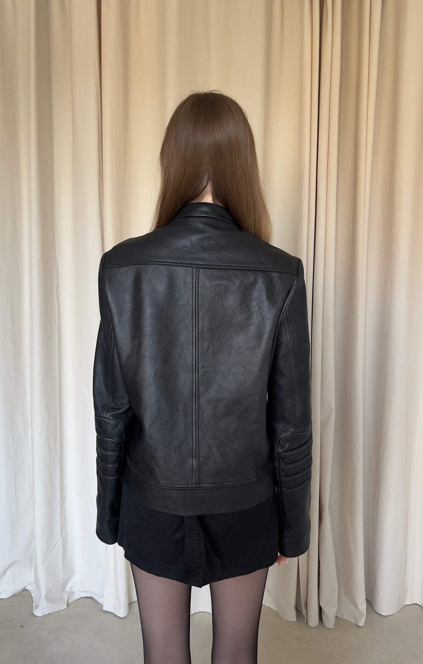 Natural leather jacket